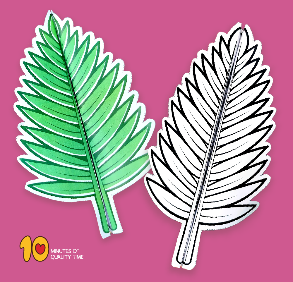 Hosanna Palm Leaf Craft For Palm Sunday 10 Minutes Of Quality Time