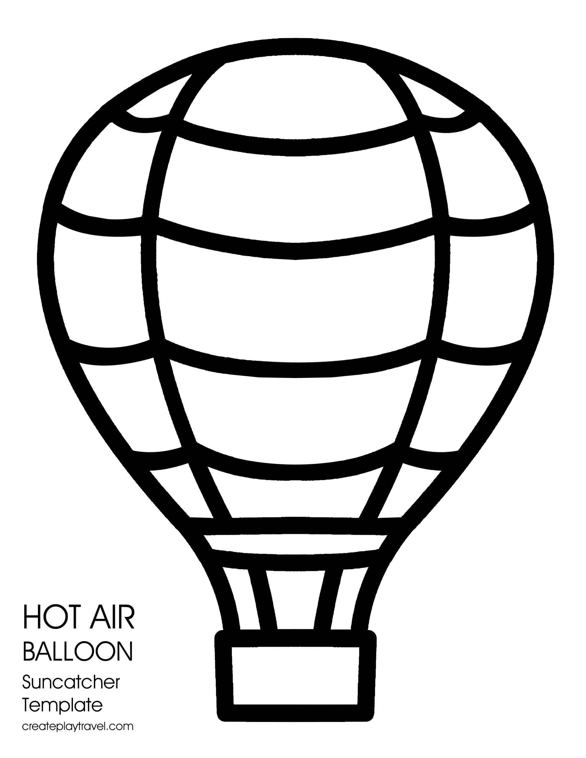 Balloon Template Free Printable
