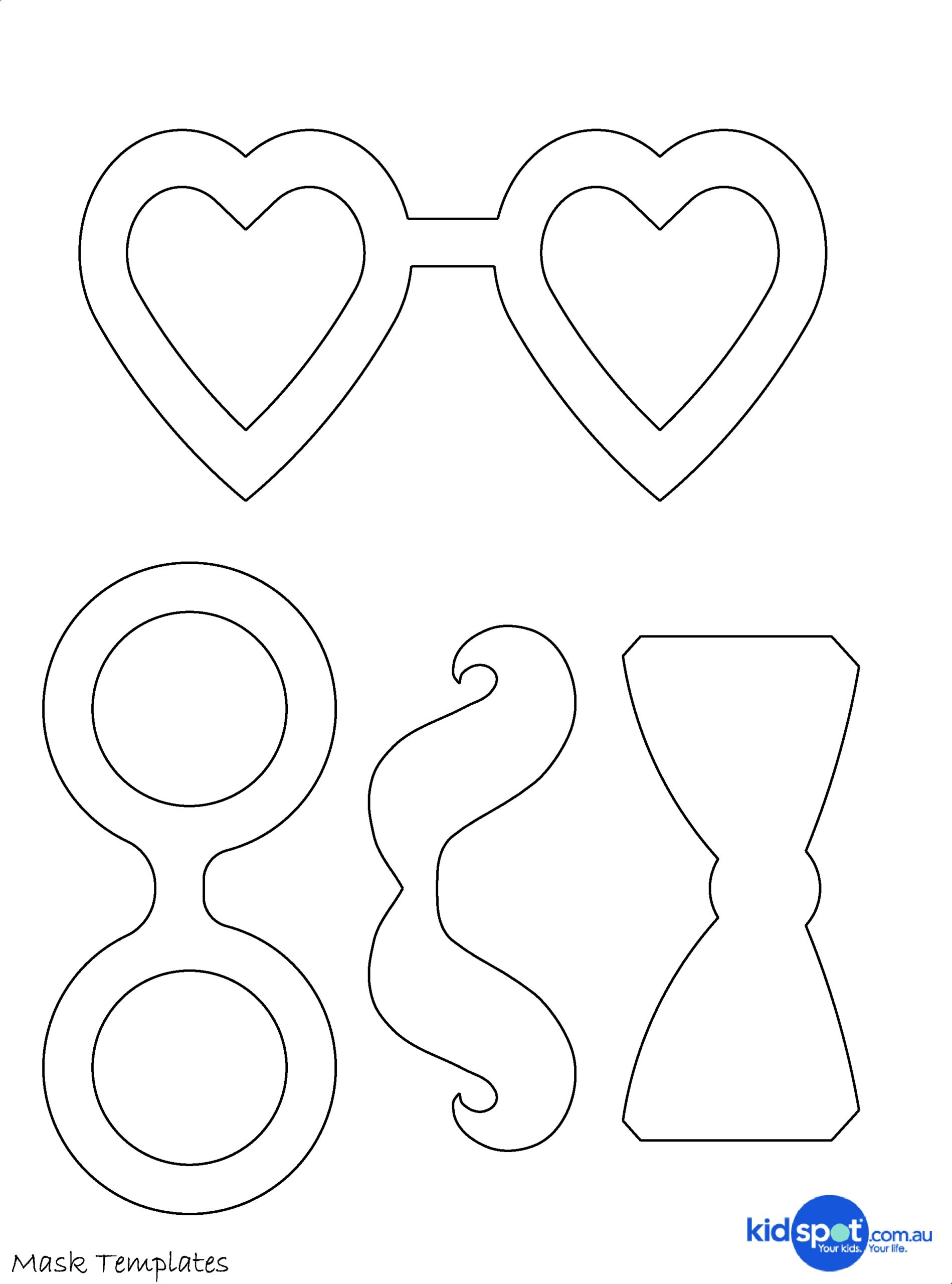 Free Printable Masquerade Mask Template Free Printable Masquerade Mask Template