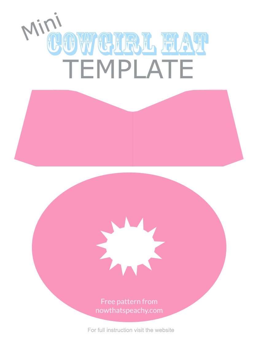 How To Make A Mini Cowgirl Cowboy Hat DIY Now Thats Peachy