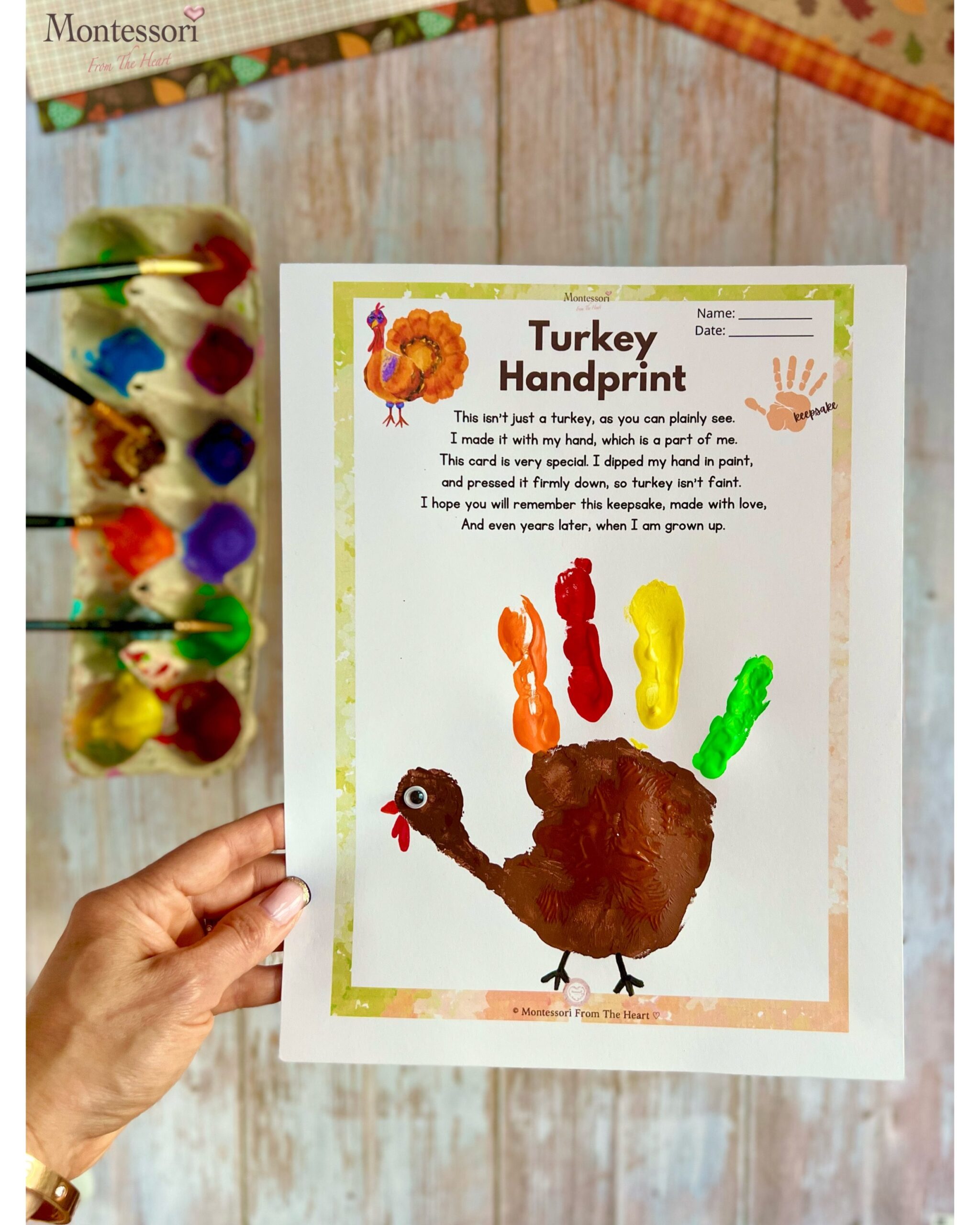 Free Printable Turkey Craft Template Free Printable Turkey Craft Template