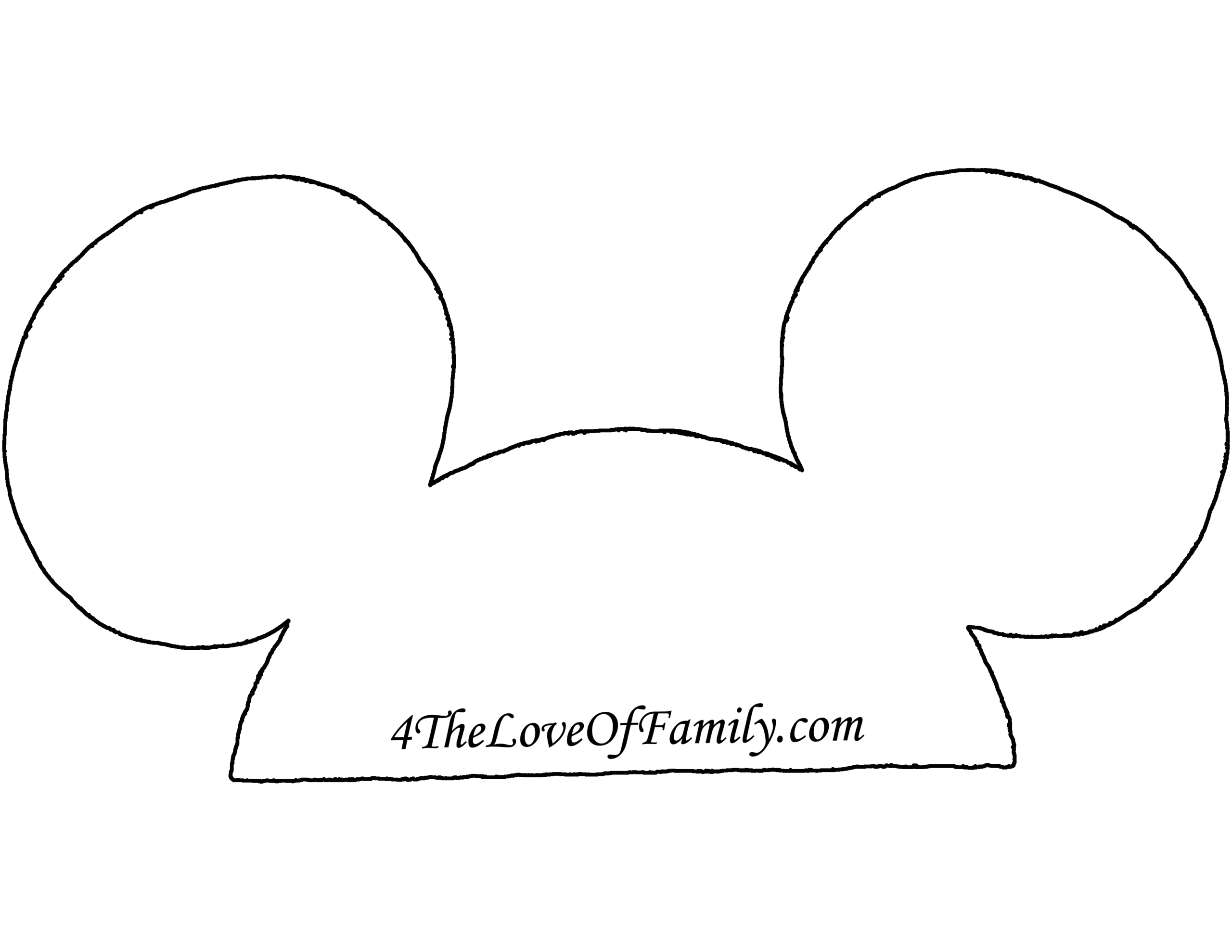 Free Printable Minnie Mouse Ears Template Free Printable Minnie Mouse Ears Template