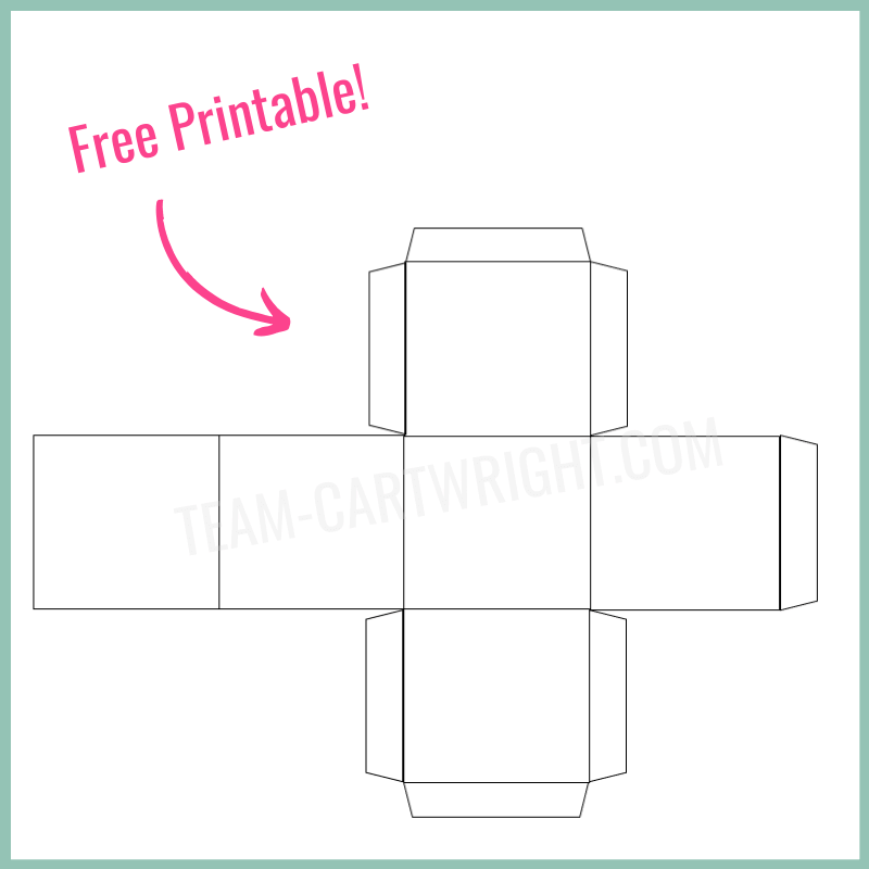 How To Make Paper Dice with Free Printable Team Cartwright