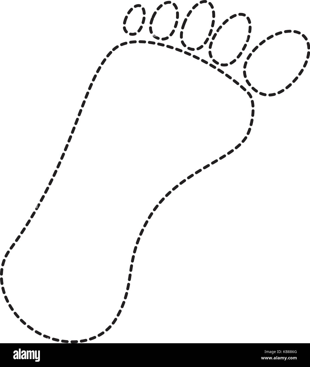 Human Footprint Isolated Icon Vector Illustration Design Stock Vector Image U0026 Art Alamy