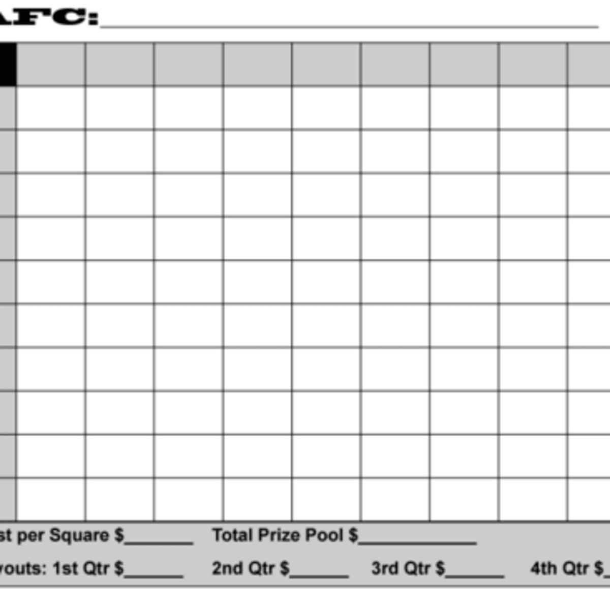 Instructions How To Make A Super Bowl Squares Betting Pool The Spun Instructions How To Make A Super Bowl Squares Betting Pool The Spun