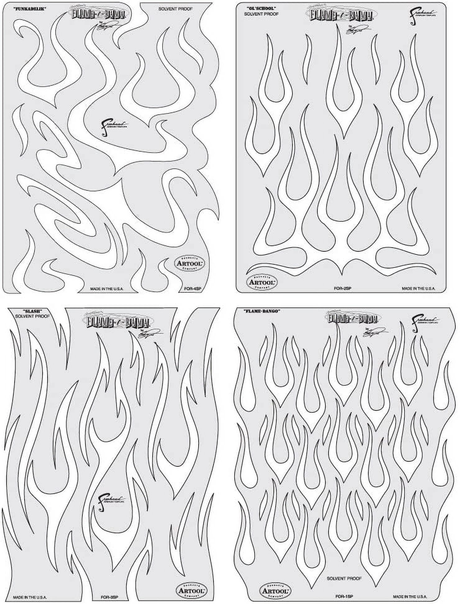 Printable Flame Templates Free