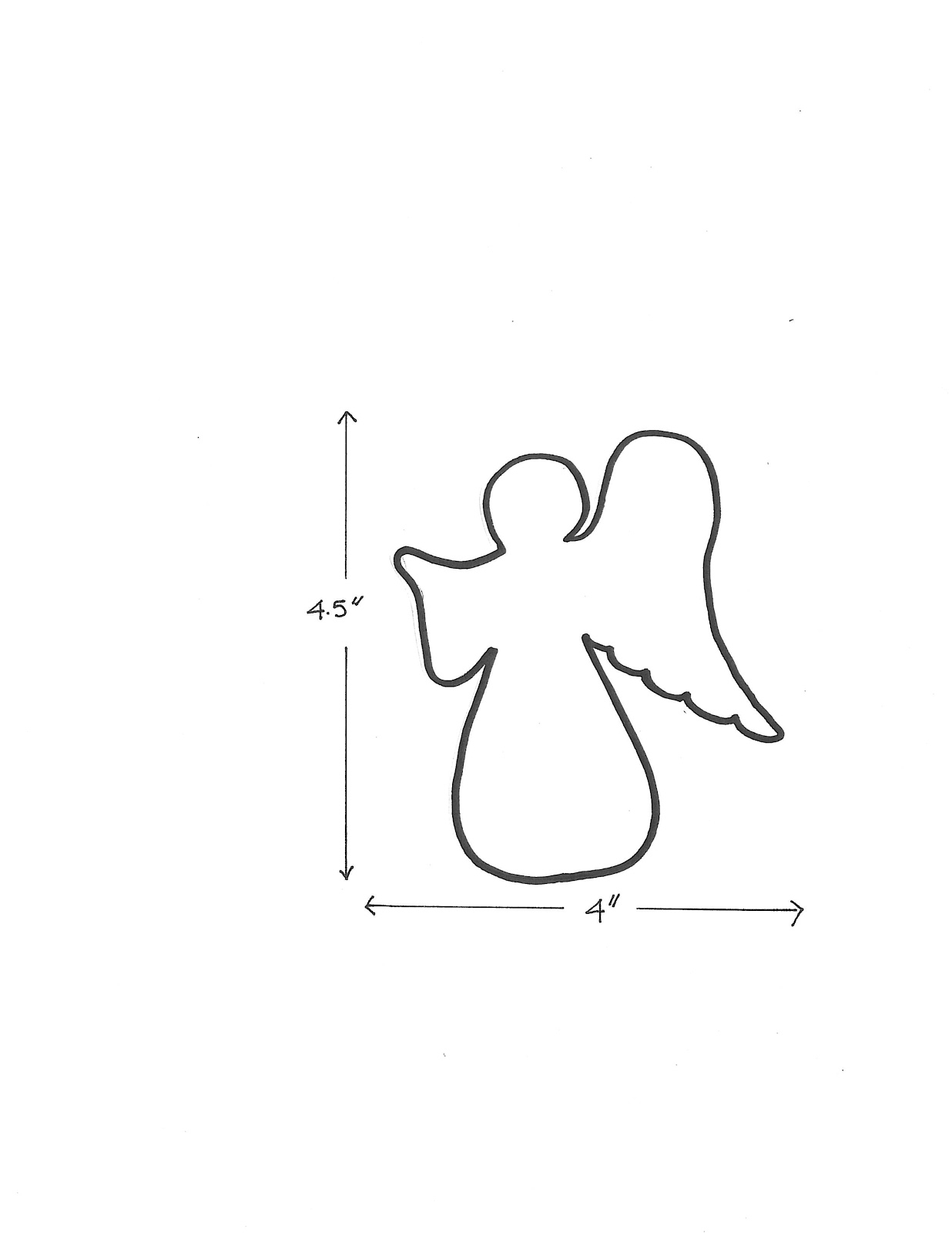 Cut Out Angel Template Printable Free