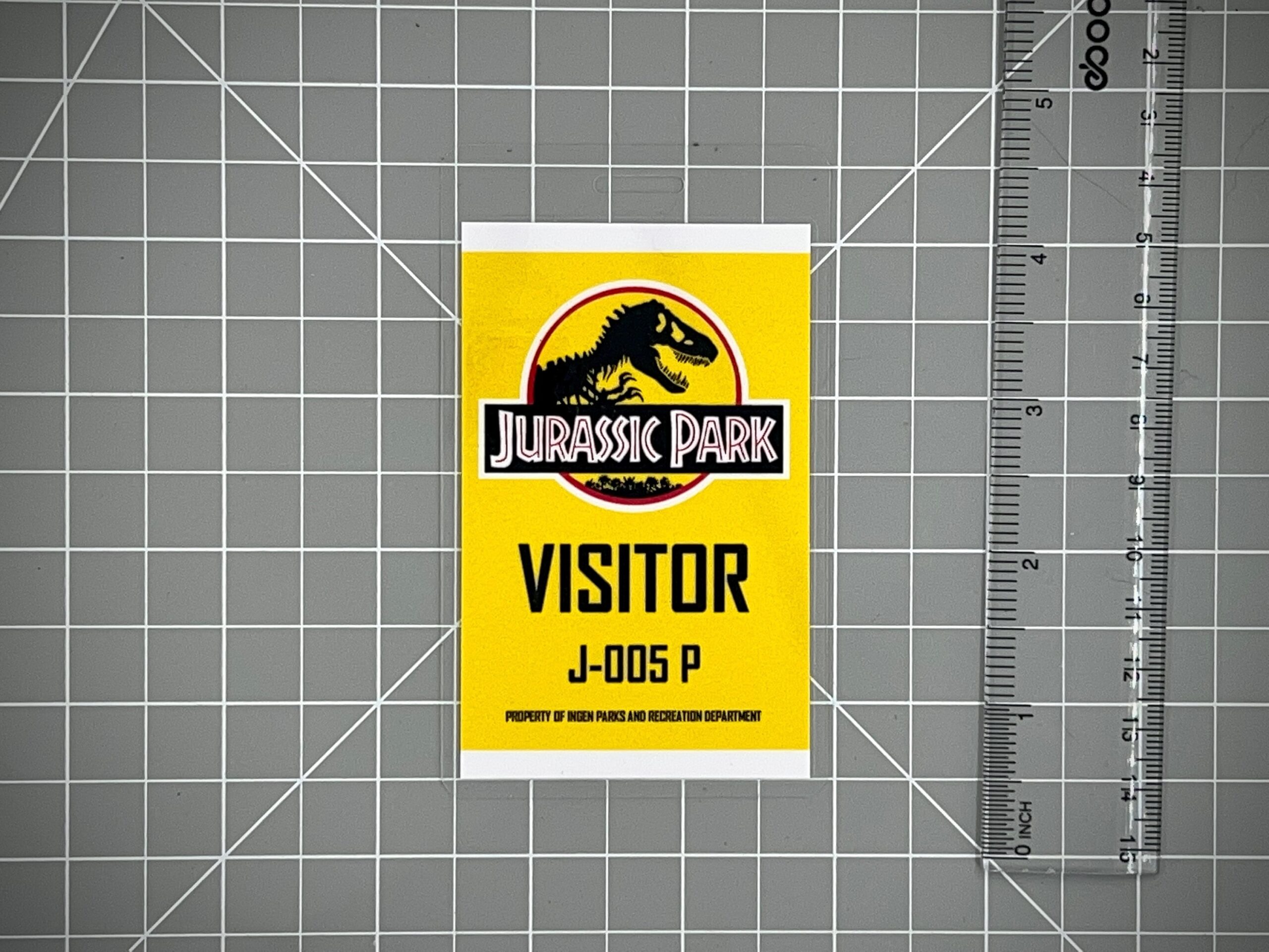 Jurassic Park Visitor ID Badge Set PDF Digital Download Etsy