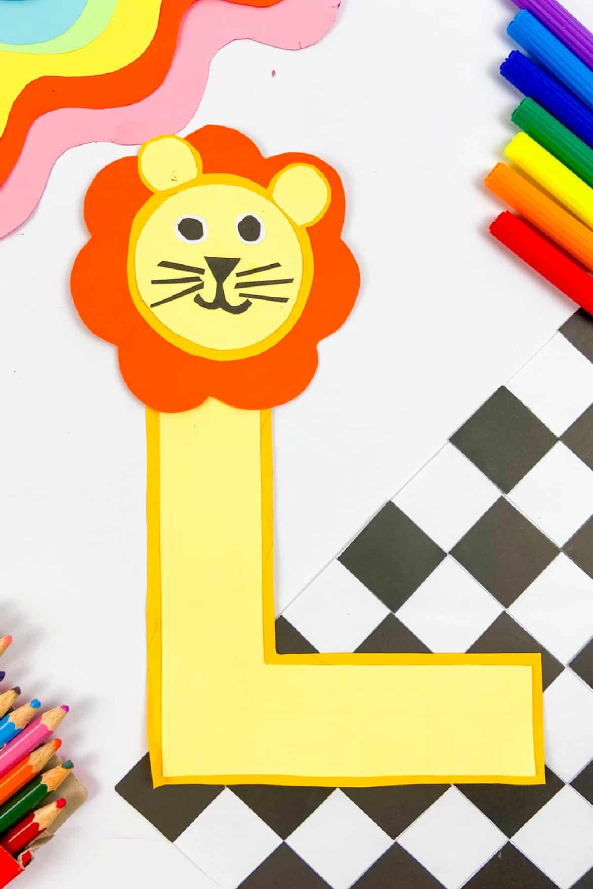L Is For Lion Craft With Printable Letter L Made With HAPPY