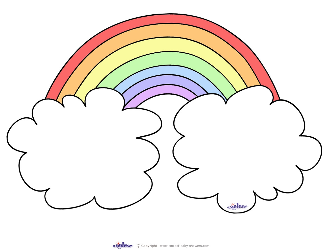 Large Printable Rainbow Coolest Free Printables Large Printable Rainbow Coolest Free Printables
