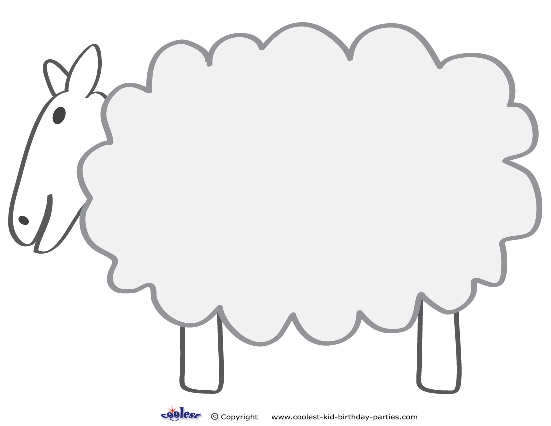 Large Printable Sheep Decoration Coolest Free Printables