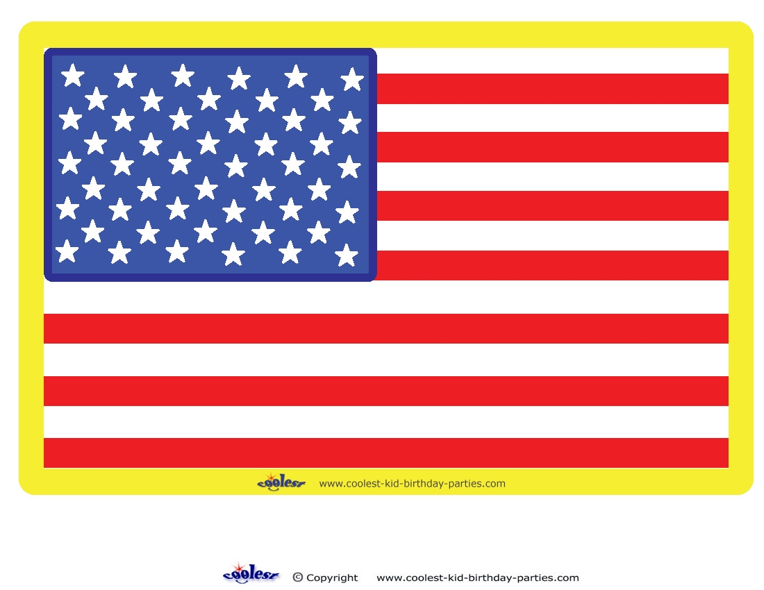 Large Printable USA Flag Decoration Coolest Free Printables Worksheets Library