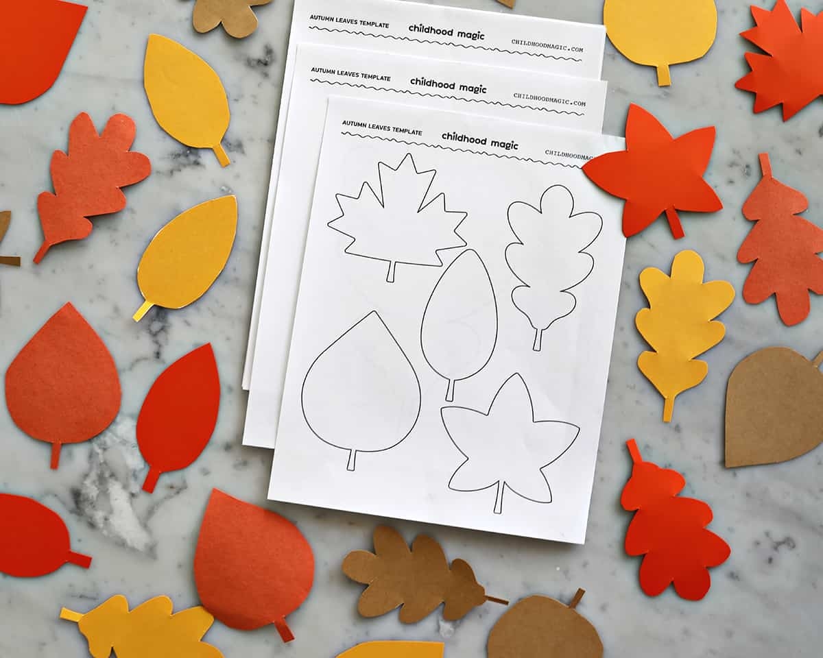 Leaf Outline Childhood Magic Leaf Outline Childhood Magic