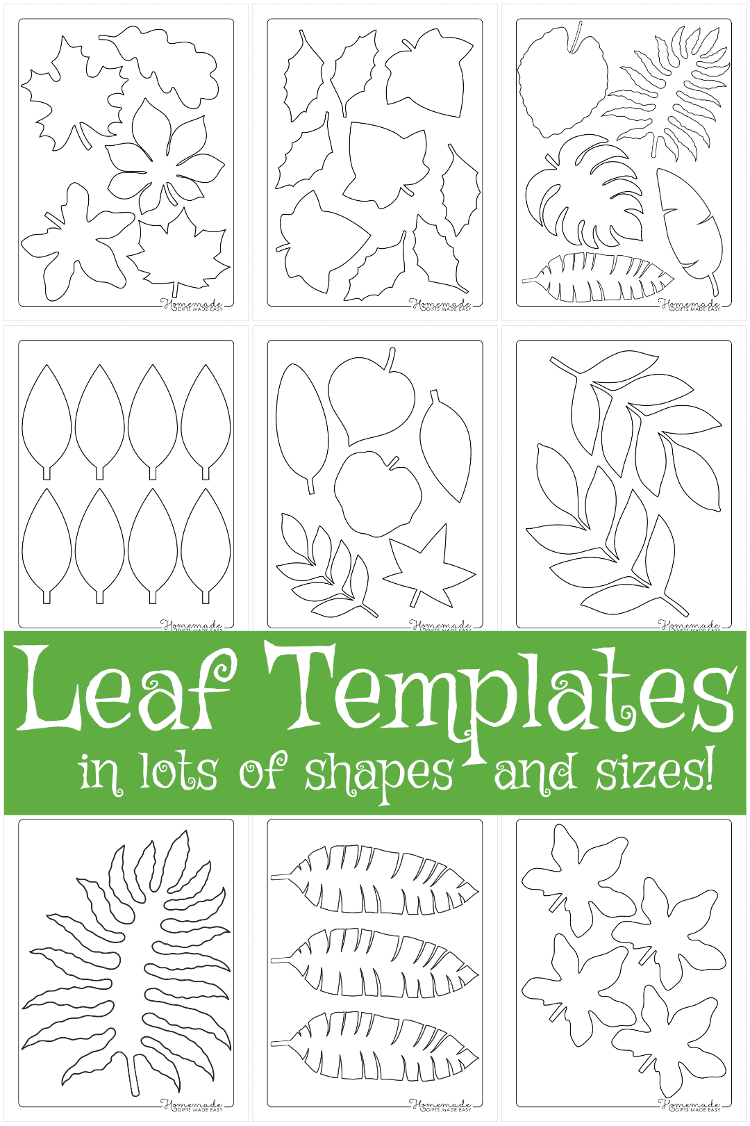 Leaf Template Free Printable Leaf Outlines For Kids Leaf Template Free Printable Leaf Outlines For Kids