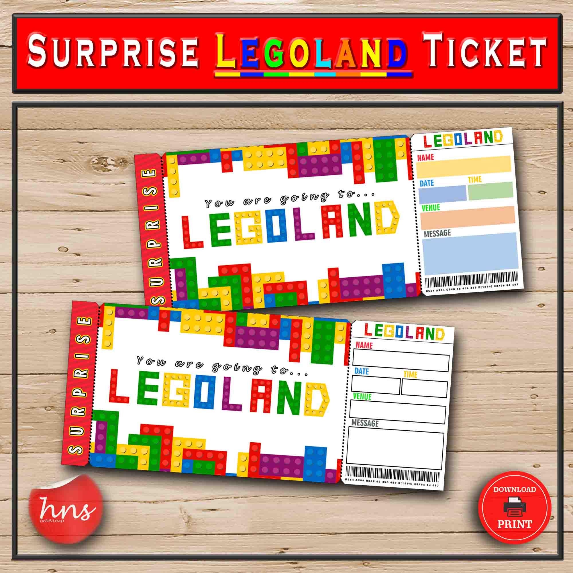 LEGOLAND Pretend Ticket Kriegt Ticket