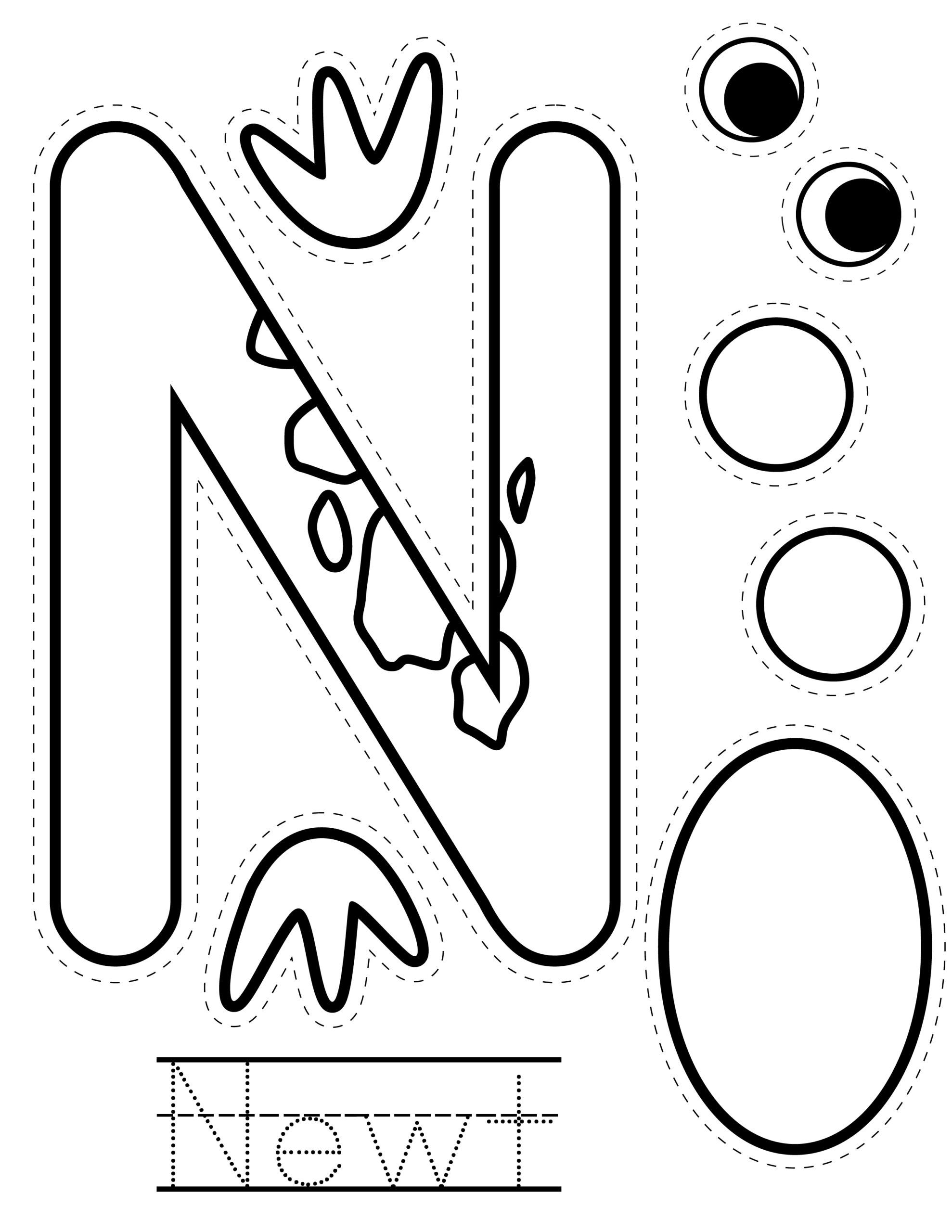 Letter N Craft Newt Activity Homeschooling Preschool Letter N Craft Newt Activity Homeschooling Preschool