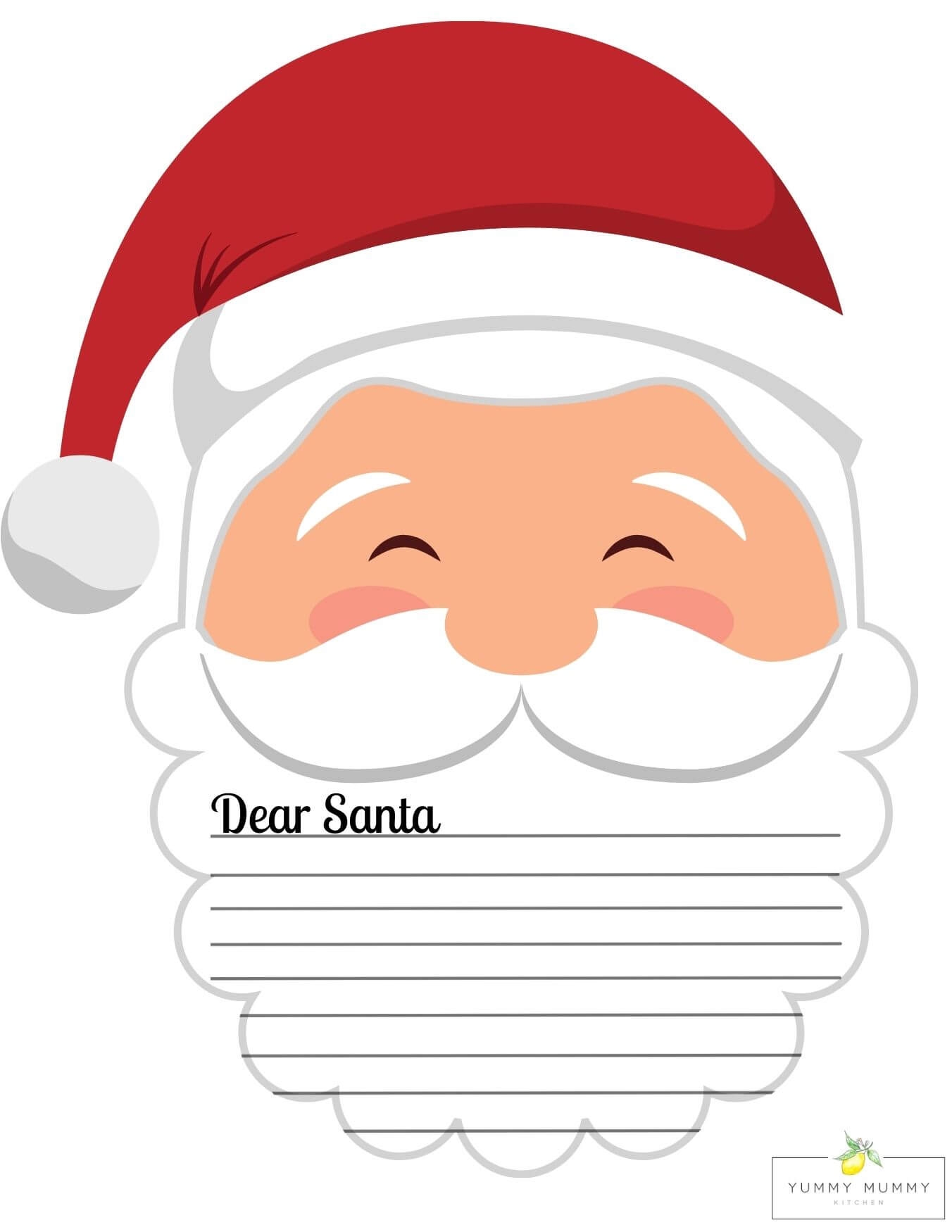 Letter To Santa Template Free Printable Dear Santa Letters