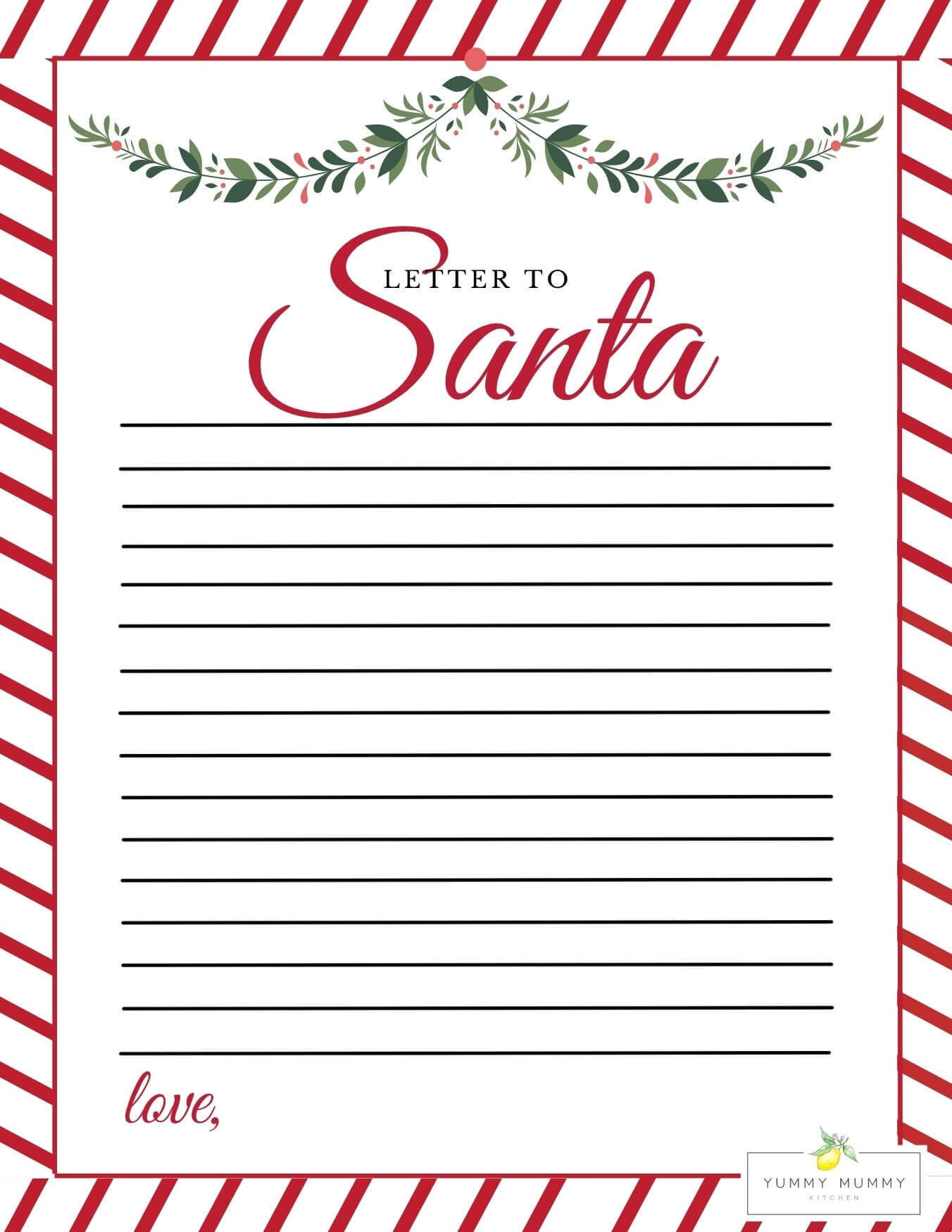 Free Printable Santa Letter Templates Free Printable Santa Letter Templates