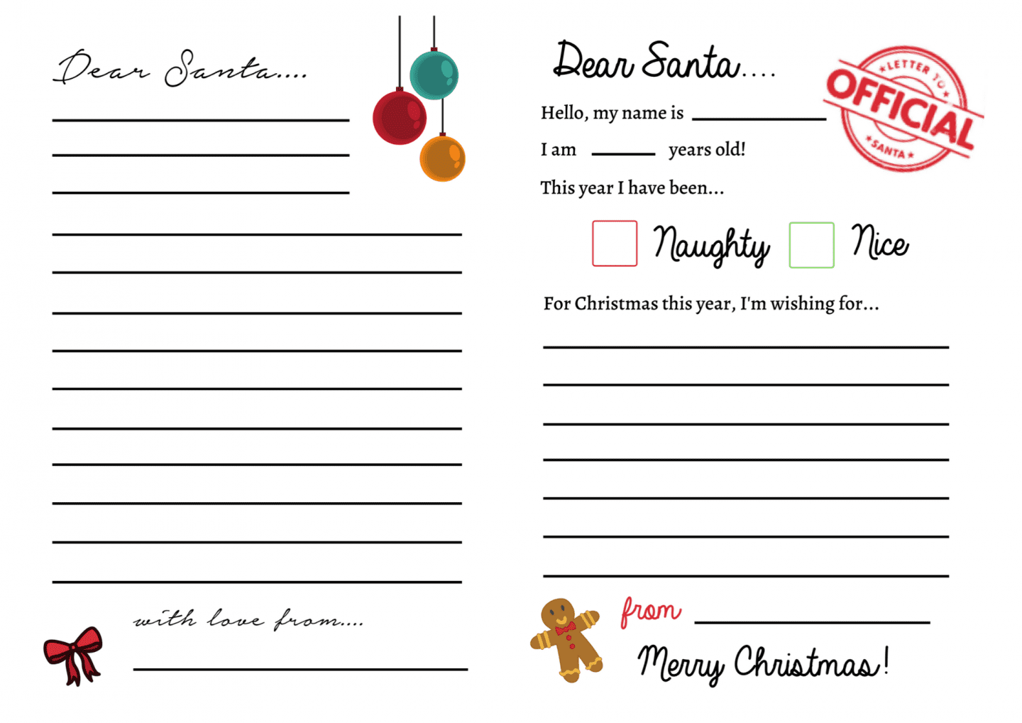 Letters To Santa Templates Free Printables Super Busy Mum Northern Irish Blogger Letters To Santa Templates Free Printables Super Busy Mum Northern Irish Blogger