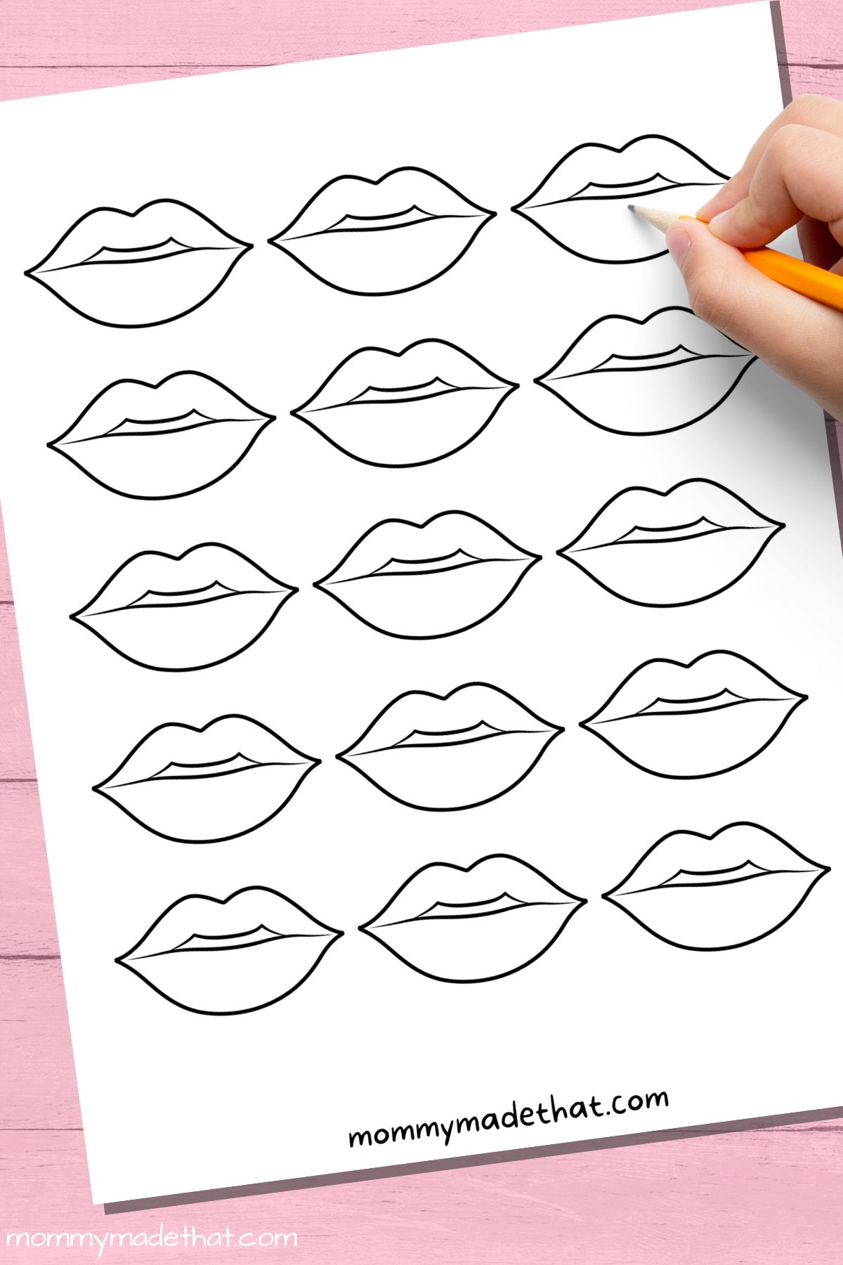 Lips Templates Free Printable Worksheets Library