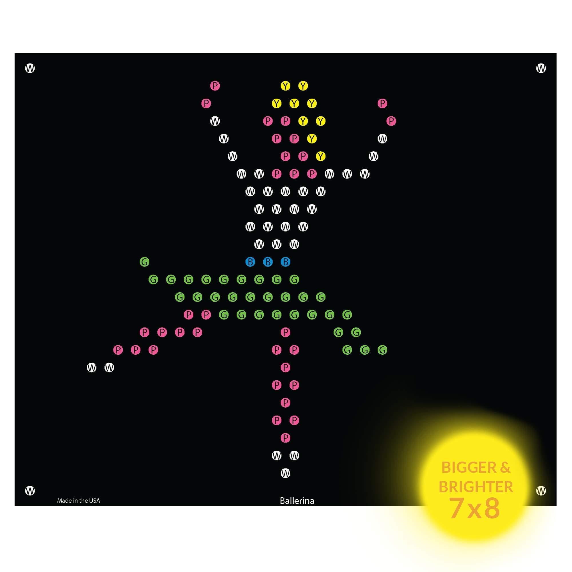 Lite Brite Refills For Ultimate Classic Magic Screen Toy 7x8 Little Miss Princess Template 10 PK