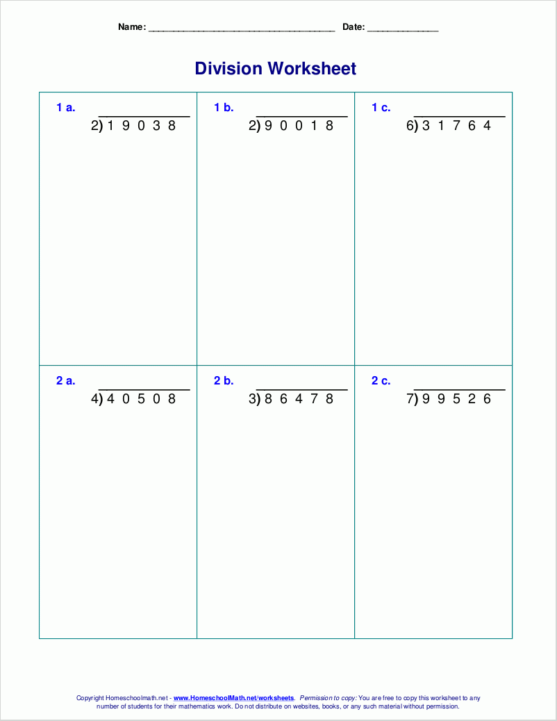 Long Division Template Printable Free Pdf Long Division Template Printable Free Pdf