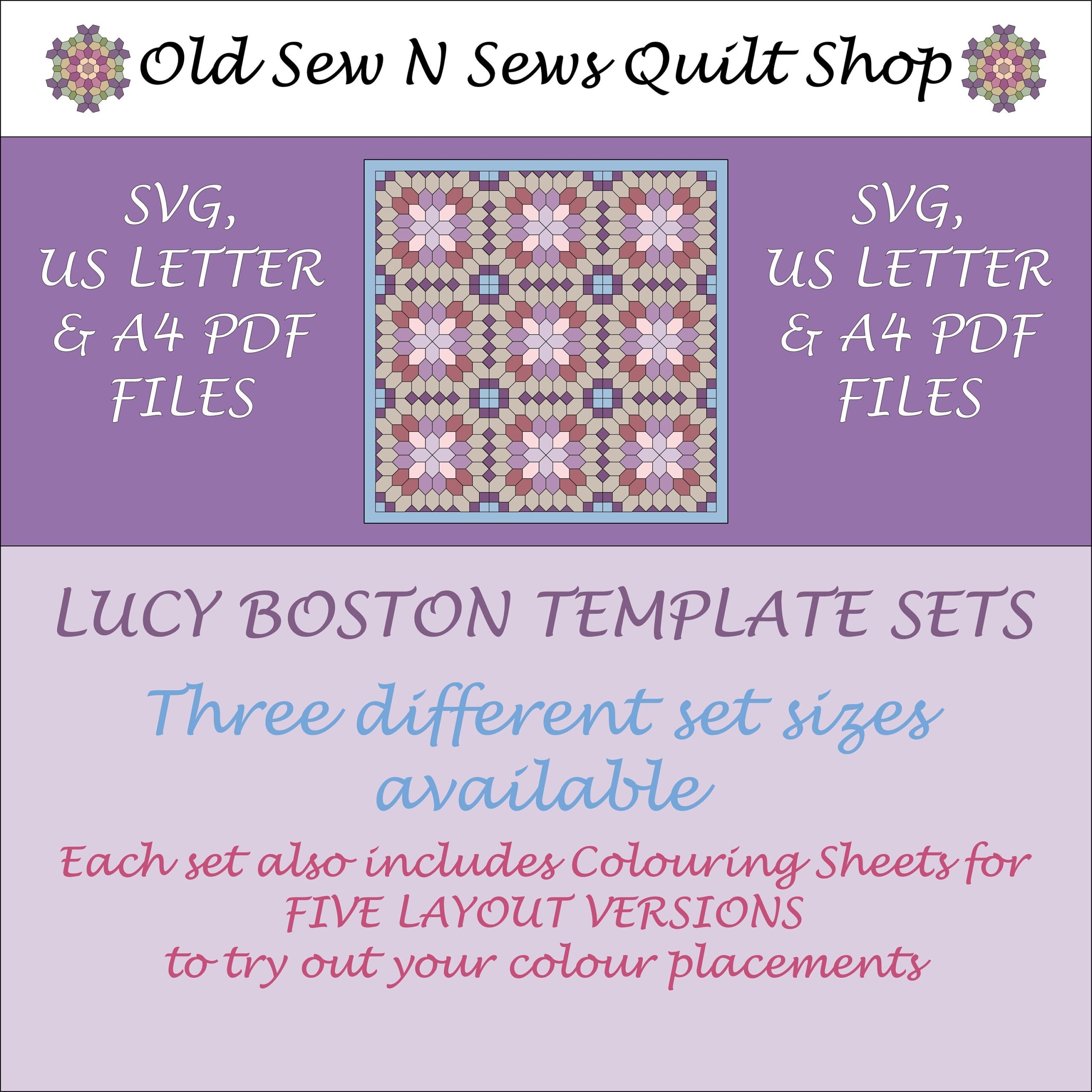 Lucy Boston Templates Etsy