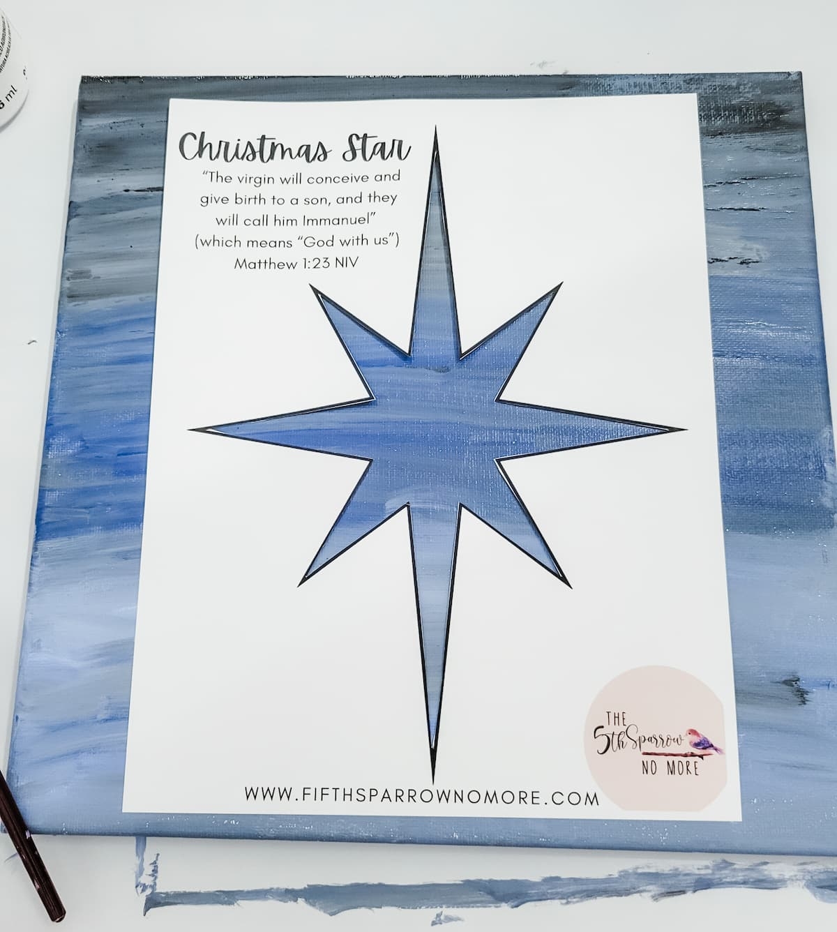 Make An Easy Christmas Star With A Printable Template The Fifth 