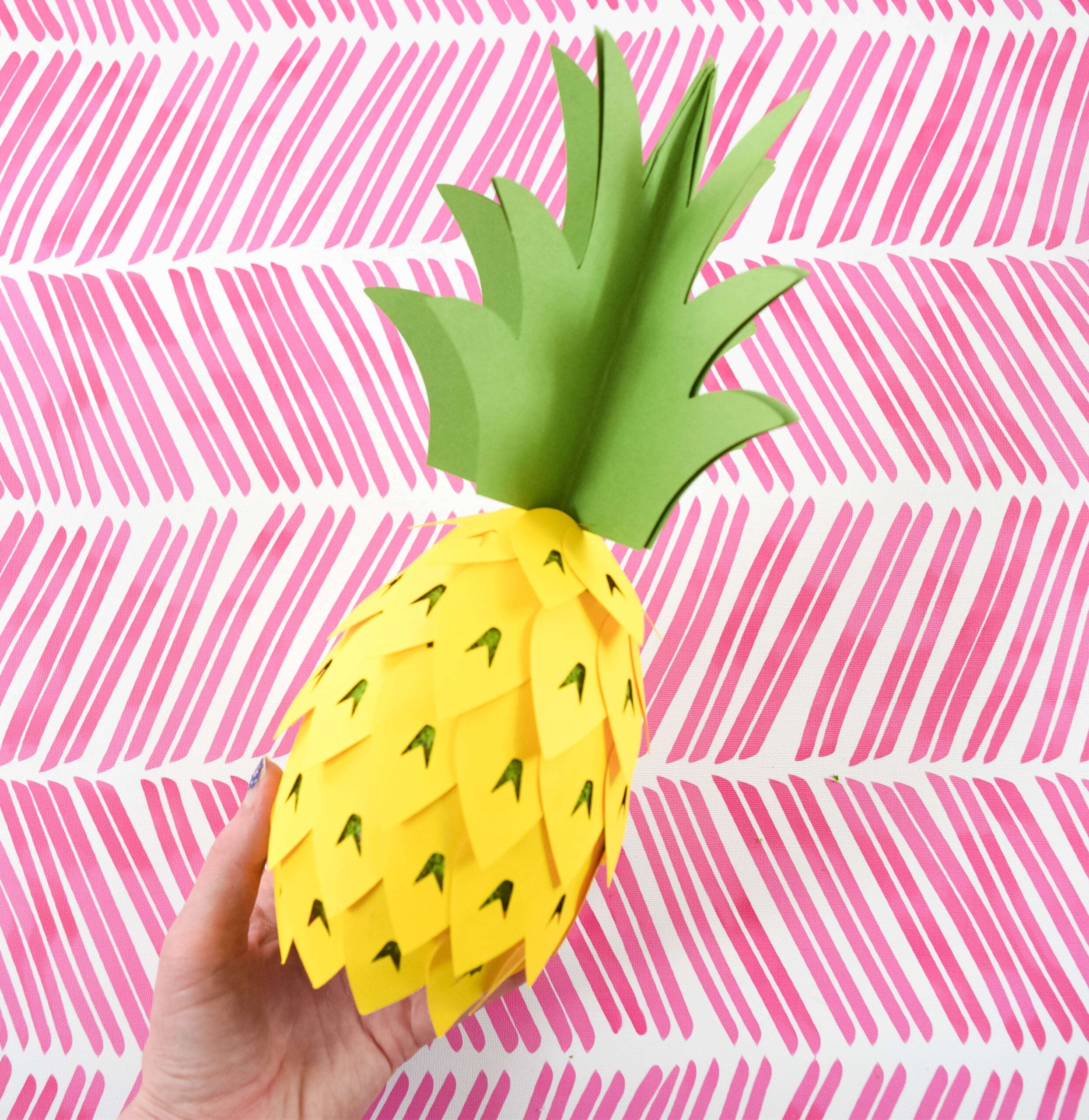 Making Paper Pineapple Party Decorations Story Abbi Kirsten 