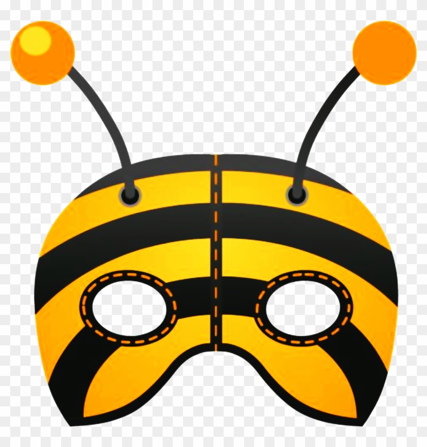 Mask Bee Costume Mardi Gras Halloween Printable Bee Mask 