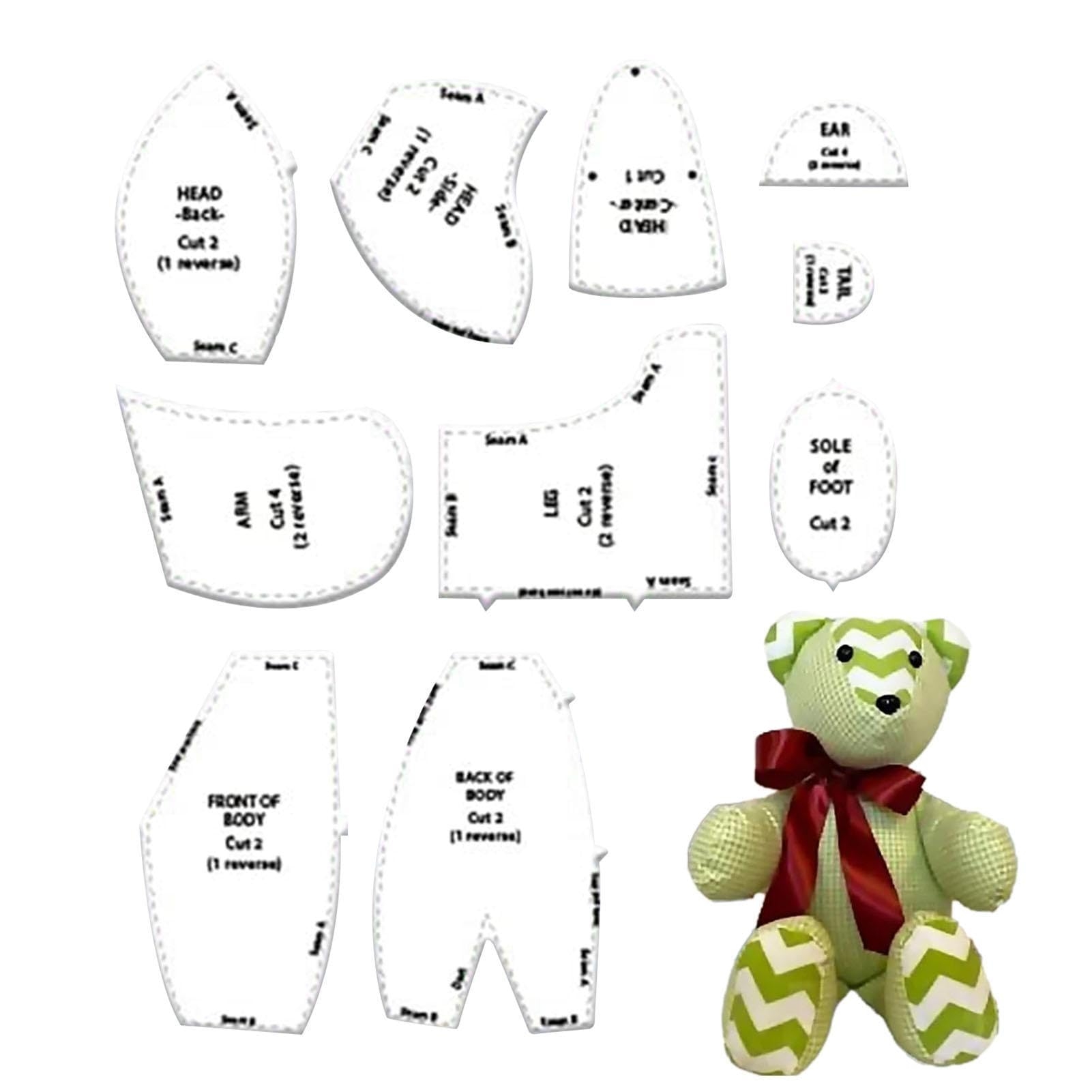 Memory Bear Template Ruler Set DIY Toy Bear Made Template Ruler Bear Doll Sewing Template Material With Instructions For Beginner Amazon co uk Memory Bear Template Ruler Set DIY Toy Bear Made Template Ruler Bear Doll Sewing Template Material With Instructions For Beginner Amazon co uk