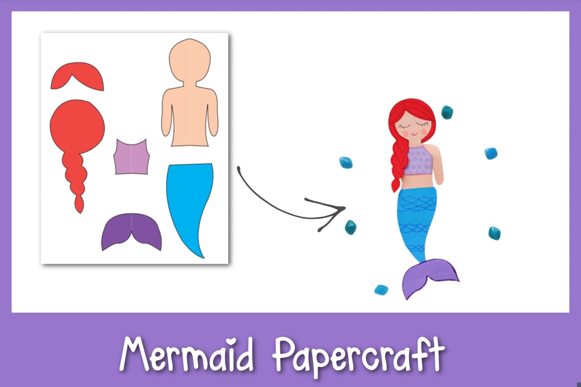 Mermaid Papercraft Frosting And Glue Easy Crafts Games Recipes And Fun Mermaid Papercraft Frosting And Glue Easy Crafts Games Recipes And Fun
