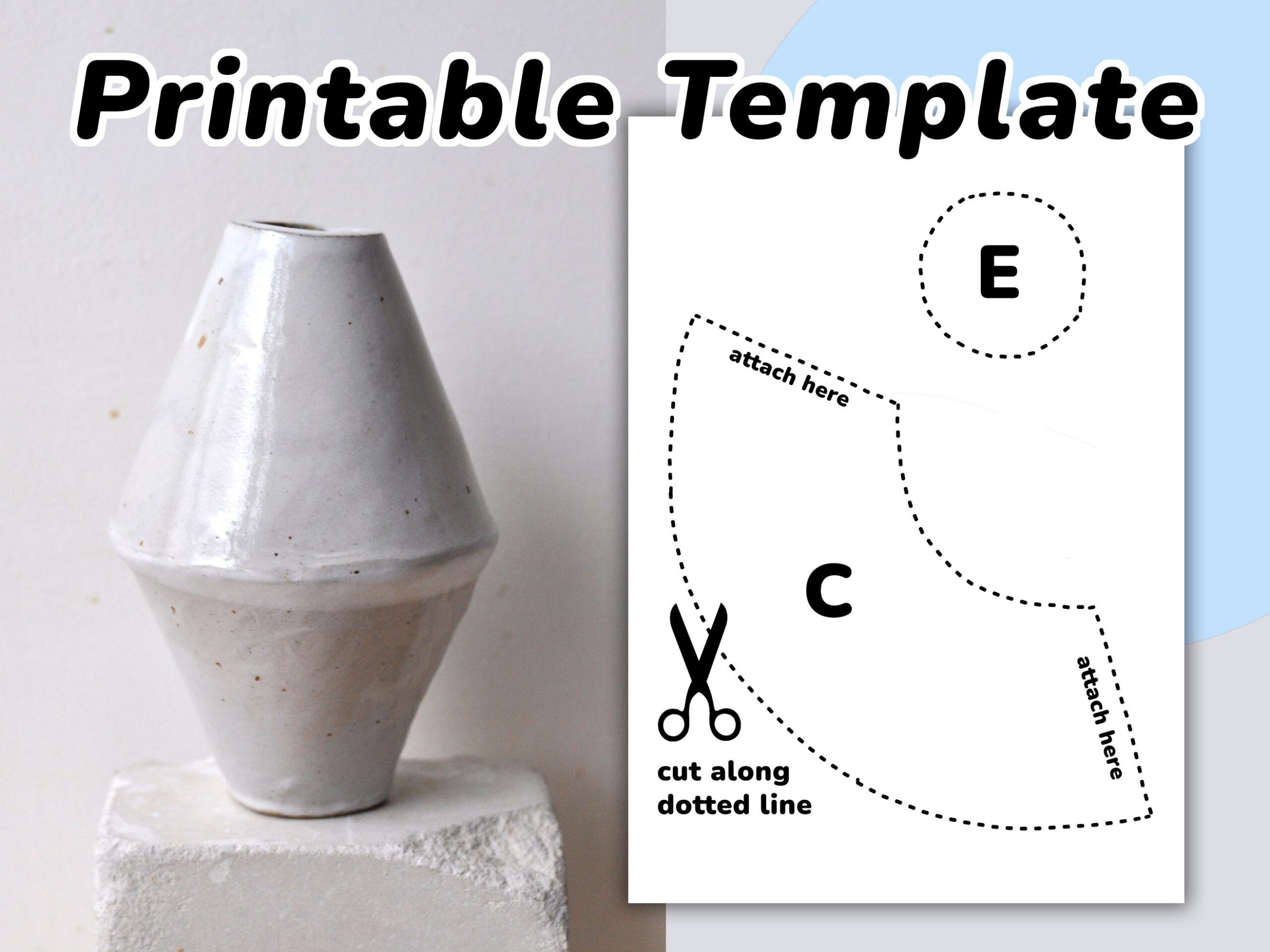 Minimal Vase Slab Pottery Template Pottery Tools Etsy Minimal Vase Slab Pottery Template Pottery Tools Etsy