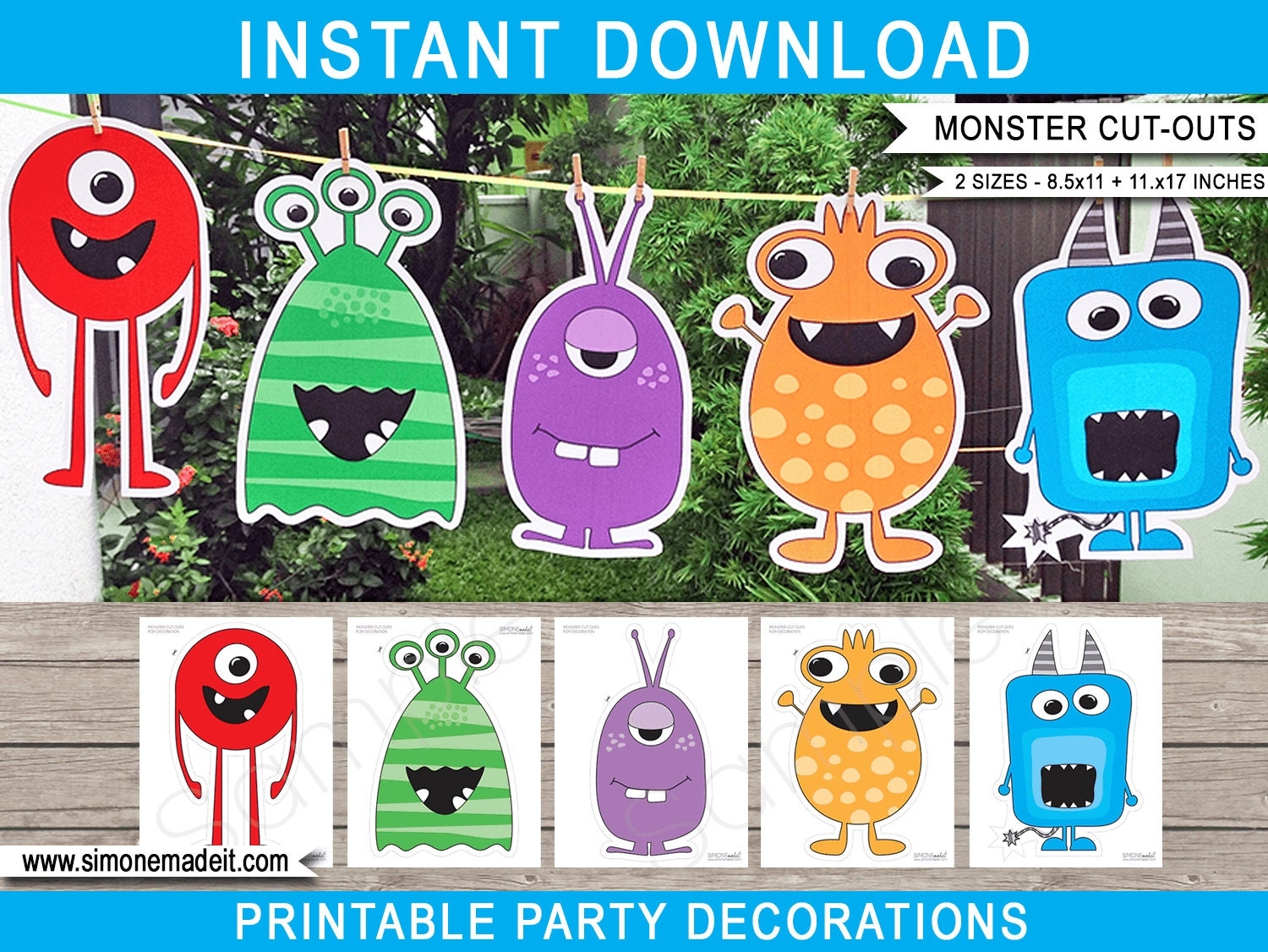 Free Printable Monster Templates Free Printable Monster Templates