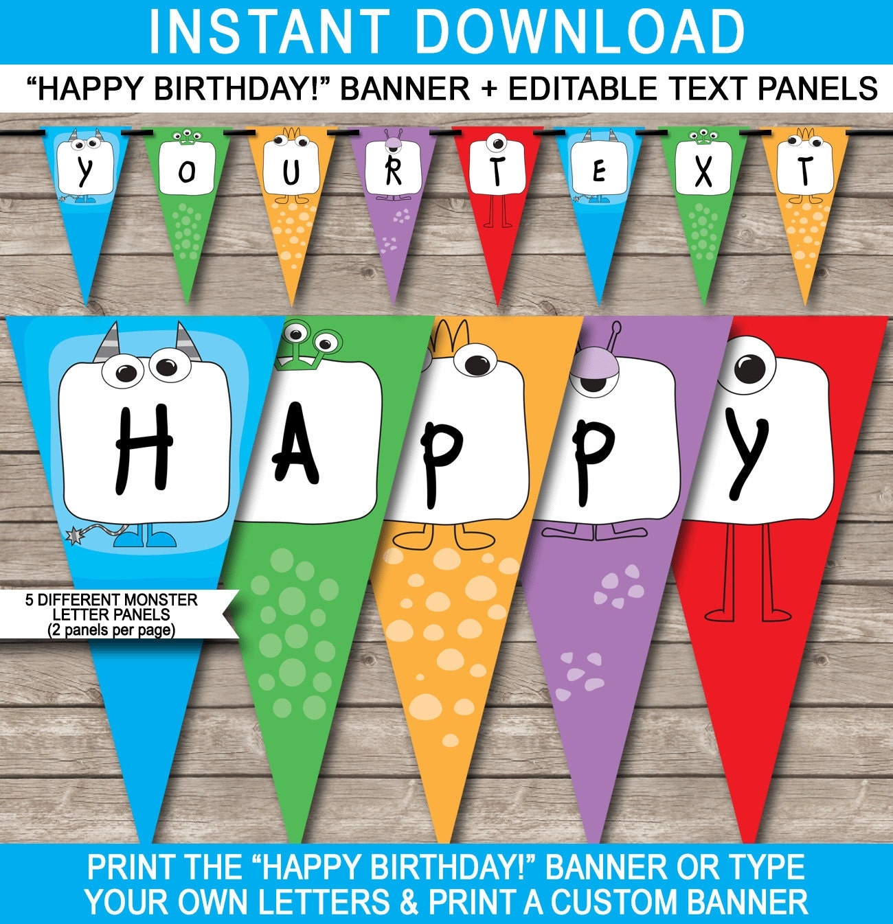 Free Happy Birthday Banner Template Printable Free Happy Birthday Banner Template Printable