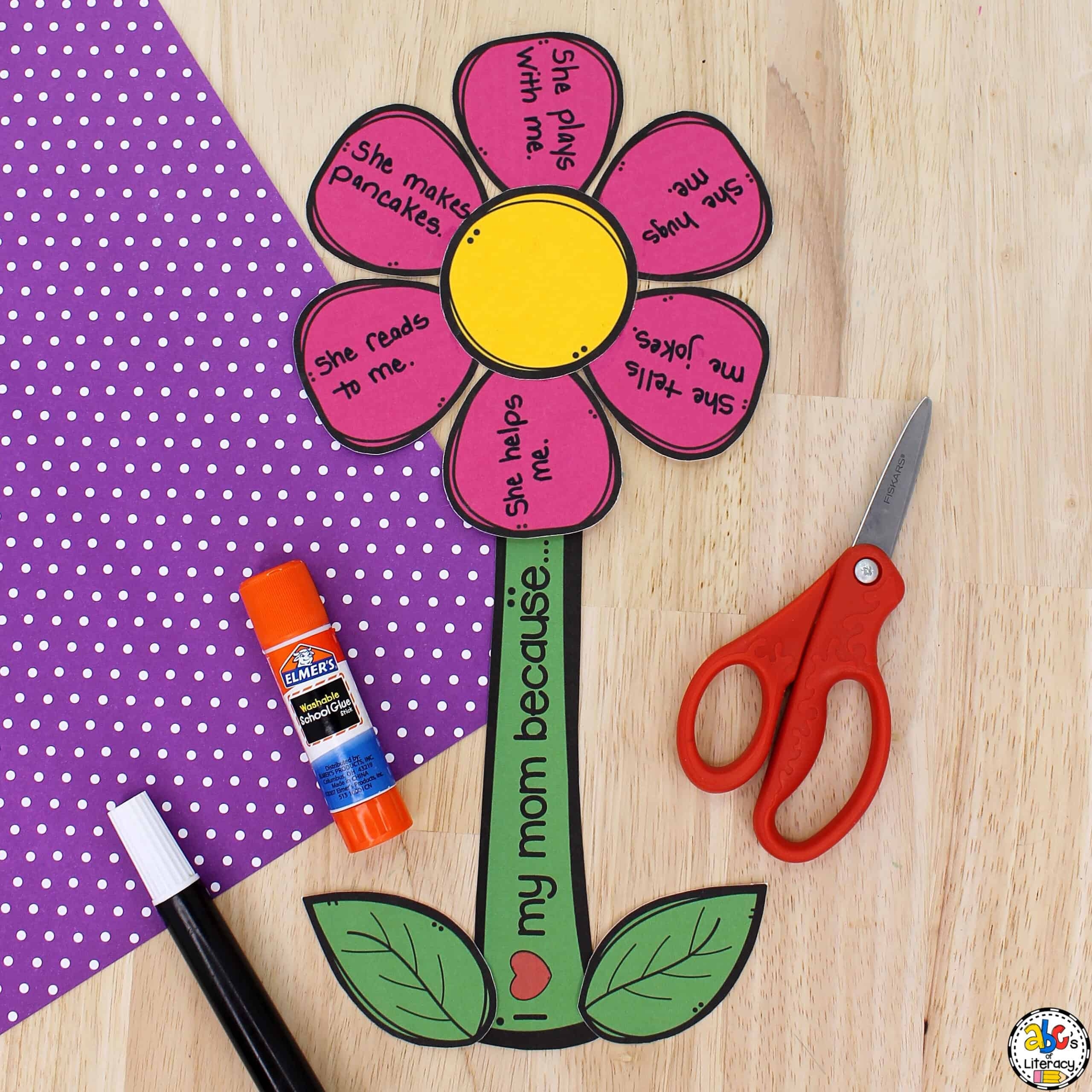 Mother s Day Flower Craft Free Printable Template Mother s Day Flower Craft Free Printable Template