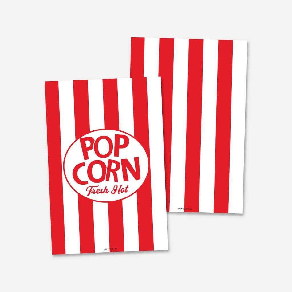 Movie Night Party Giant Popcorn Box Printable