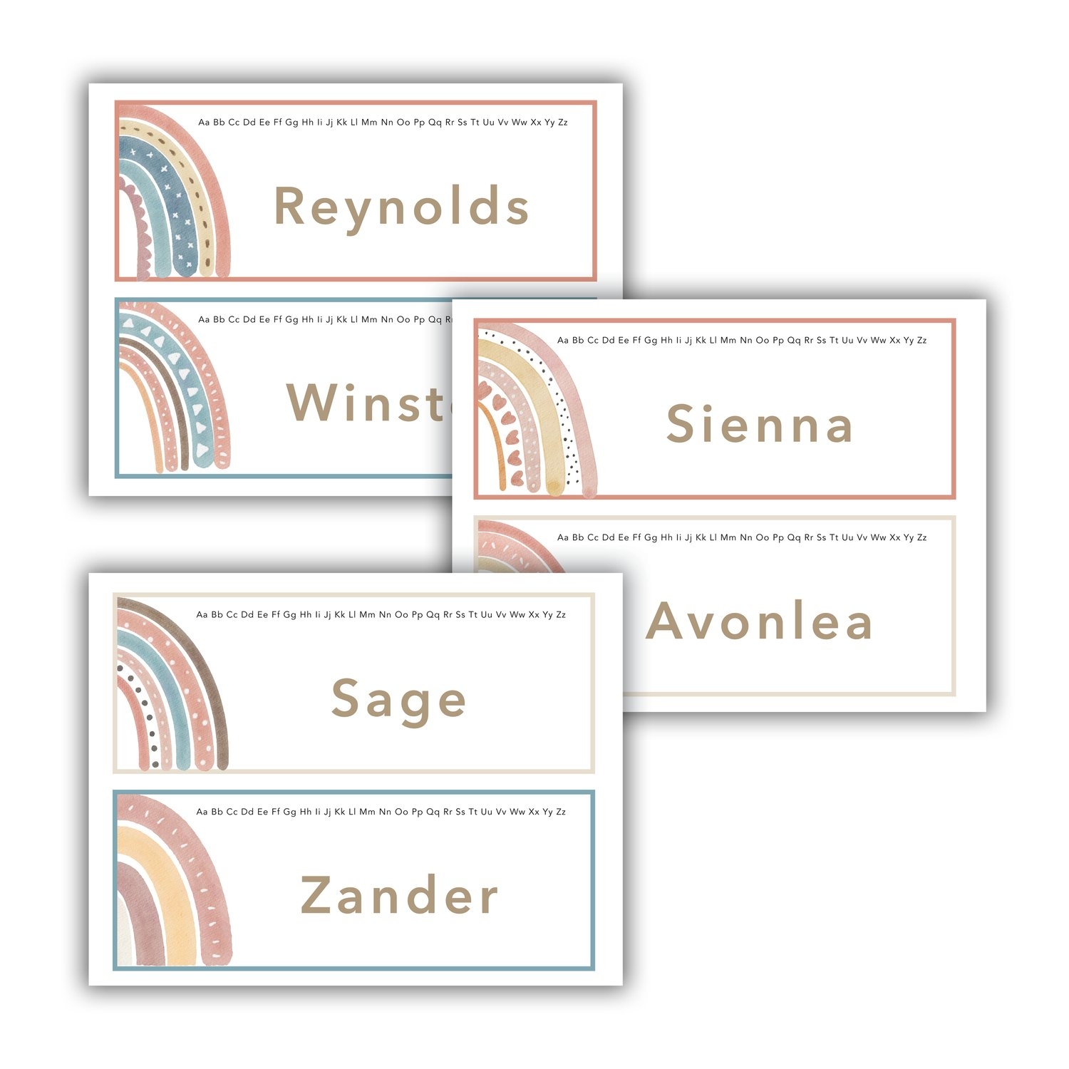 Name Tags EDITABLE 8 5x11 Digital Download The Simple Design Co Worksheets Library