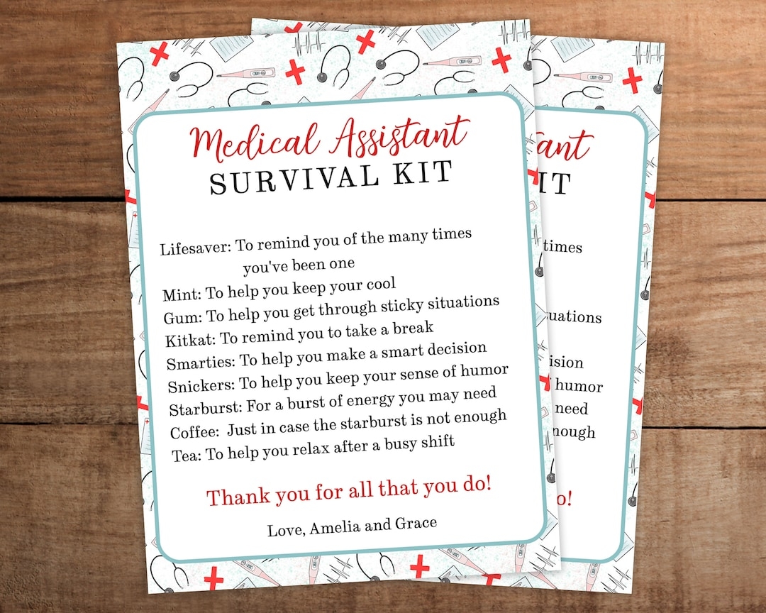 Nursing Super Survival Kit Printable Australia