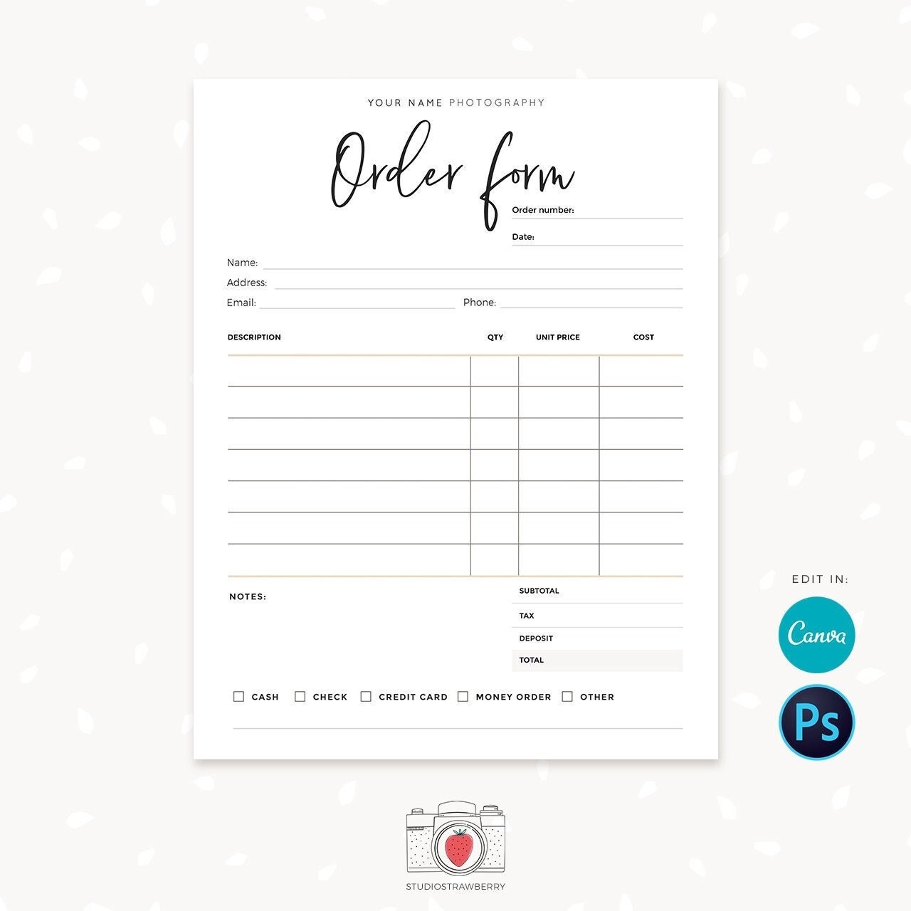 Order Form Template Order Form Template Editable Sign Up Form Order Form Template For Crafters Booking Form Order Form Printable C01 Etsy Australia Order Form Template Order Form Template Editable Sign Up Form Order Form Template For Crafters Booking Form Order Form Printable C01 Etsy Australia