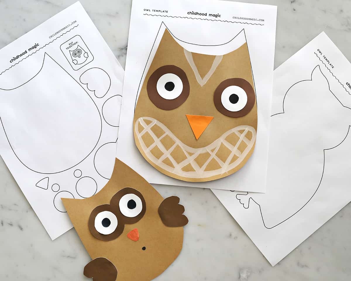 Owl Template Childhood Magic Owl Template Childhood Magic