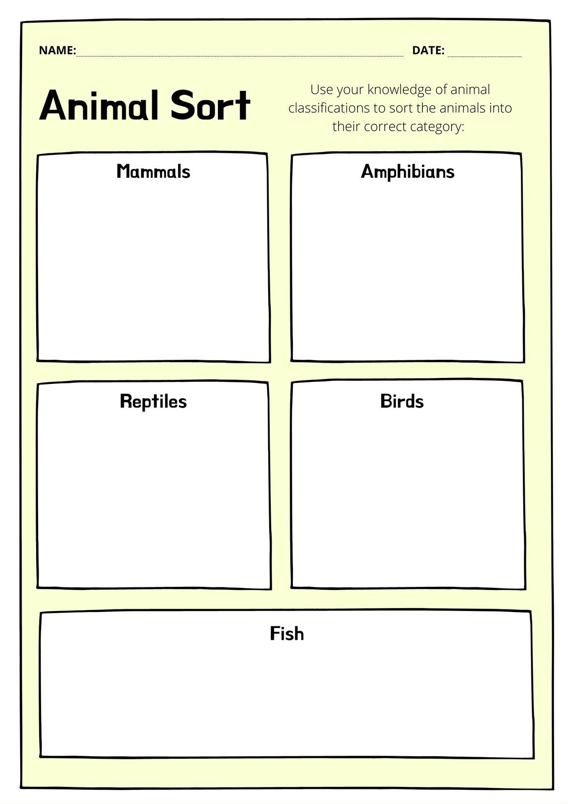 Page 10 Free Custom Printable Animal Worksheet Templates Canva