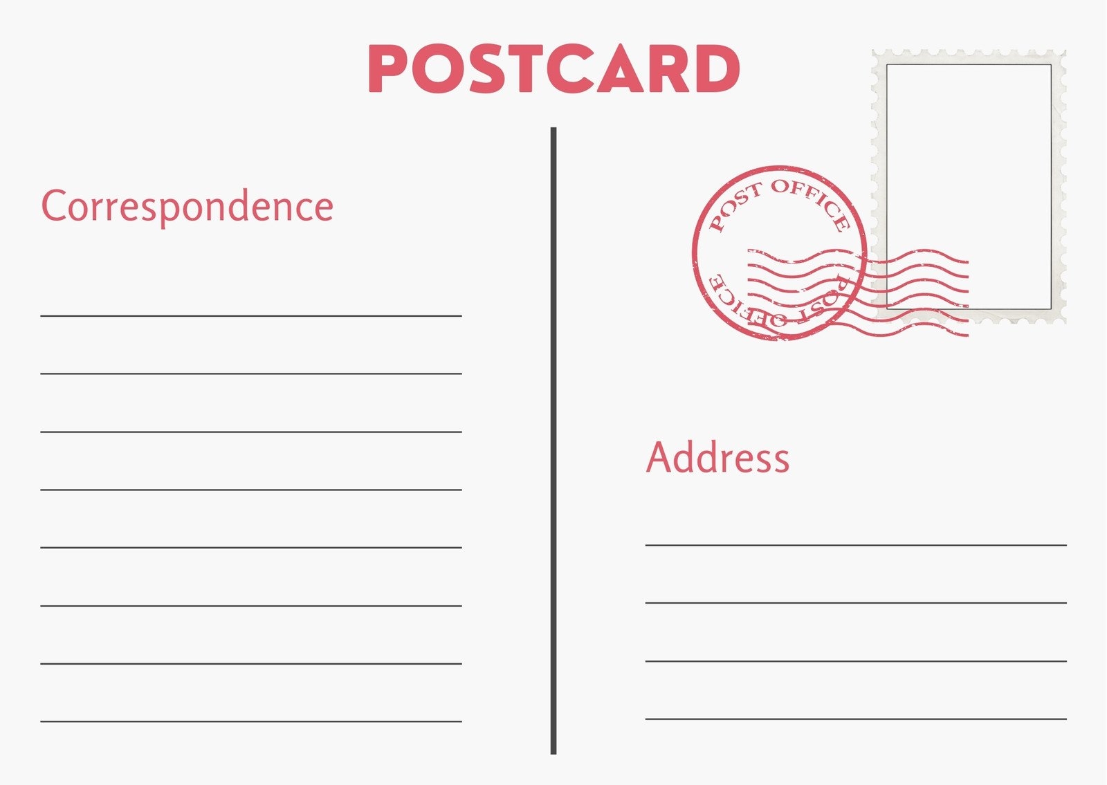 Page 2 Free Printable Customizable Vintage Postcard Templates Canva