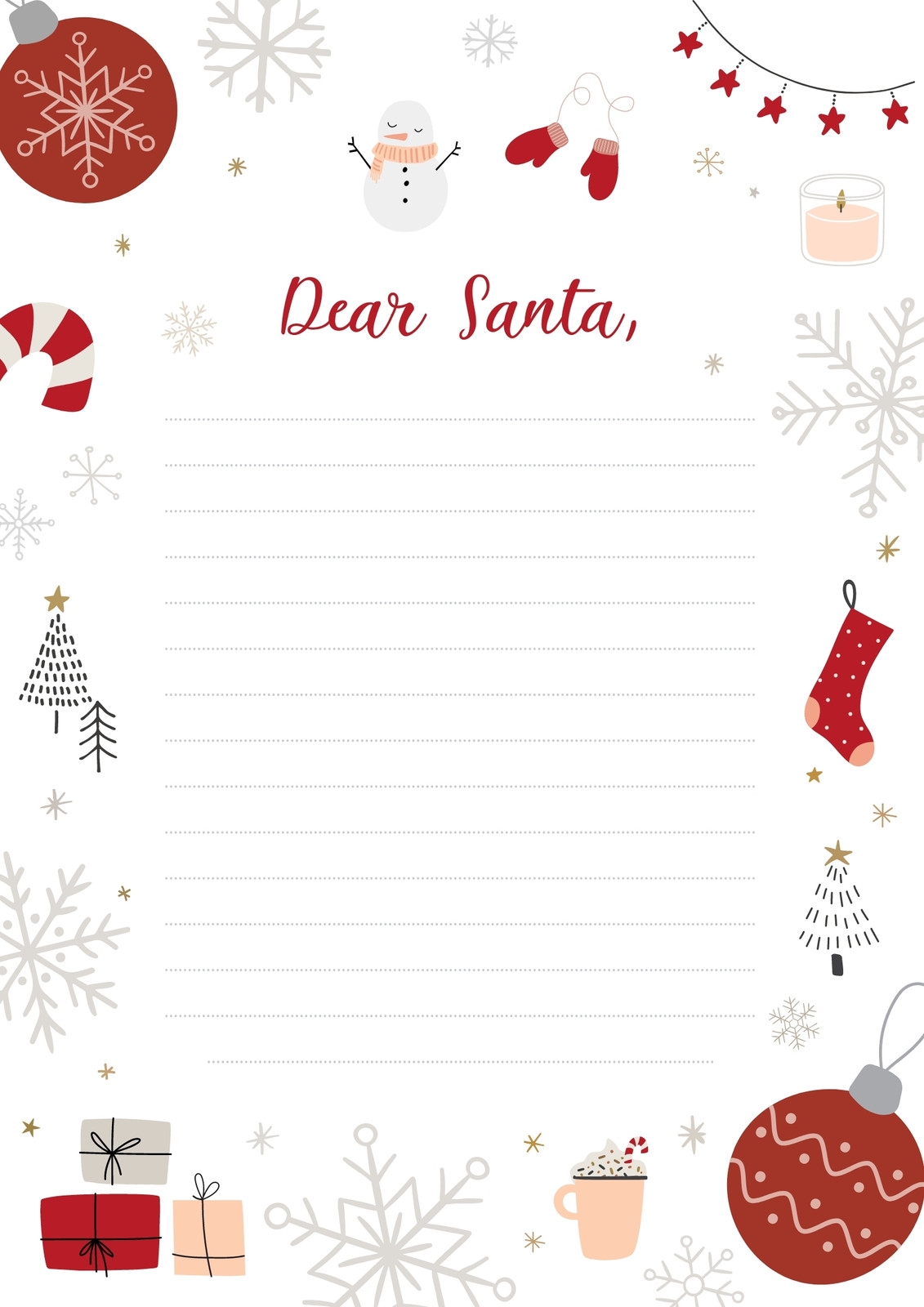Page 4 Free Printable Santa Letter Templates You Can Customize Page 4 Free Printable Santa Letter Templates You Can Customize