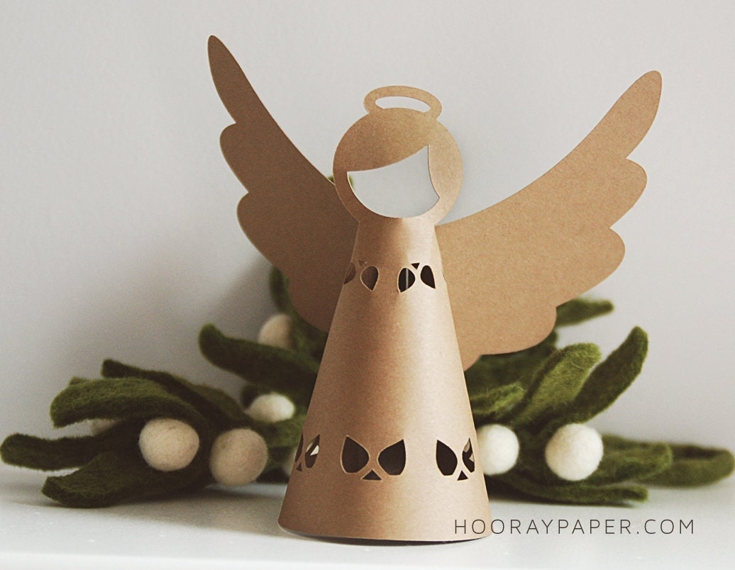 Paper Angel SVG CUTTING FILES For Cricut Silhouette Christmas 