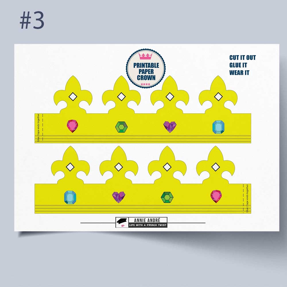 Paper Crown Template French Fleur De Lis Free Printable Download