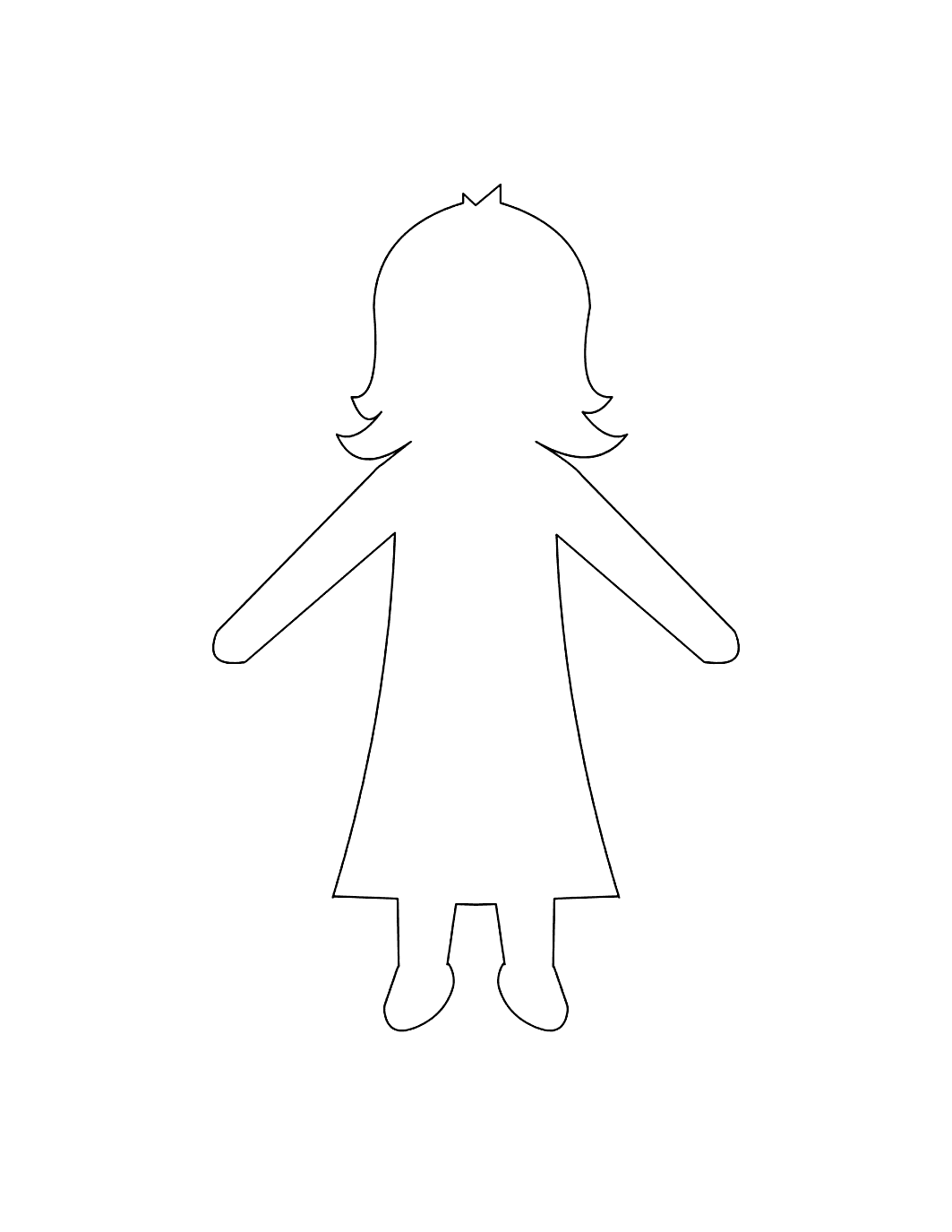 Paper Doll Templates Printable Coloring Pages FREE Paper Doll Templates Printable Coloring Pages FREE