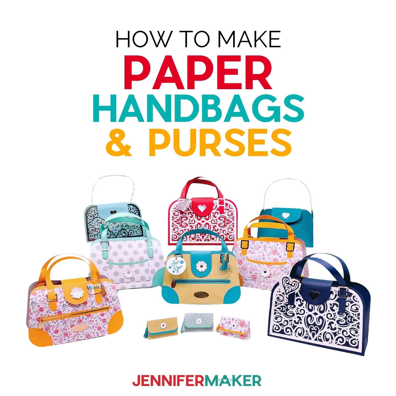 Free Paper Purse Template Printable