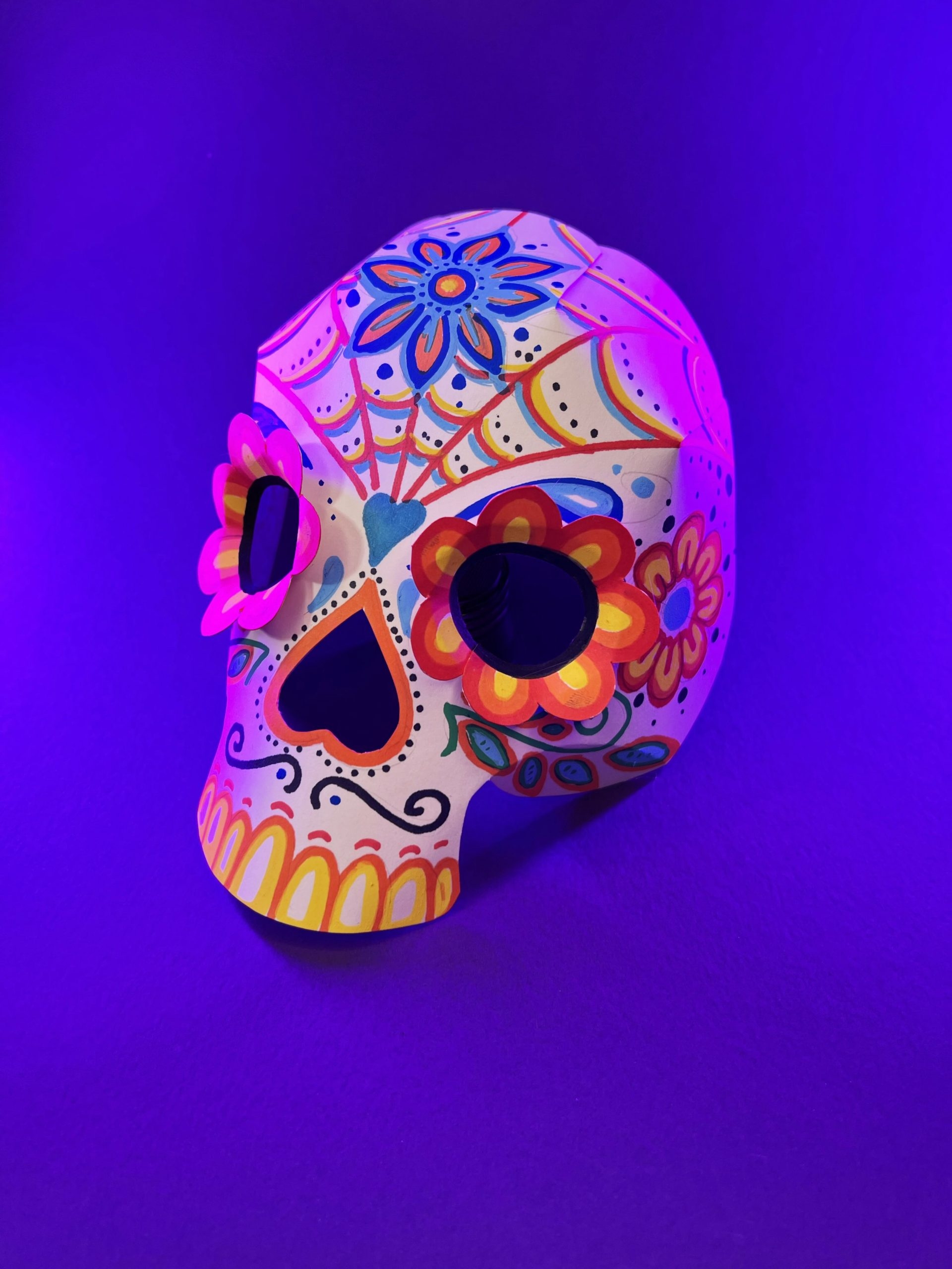 Paper Sugar Skull Template Assemblishop