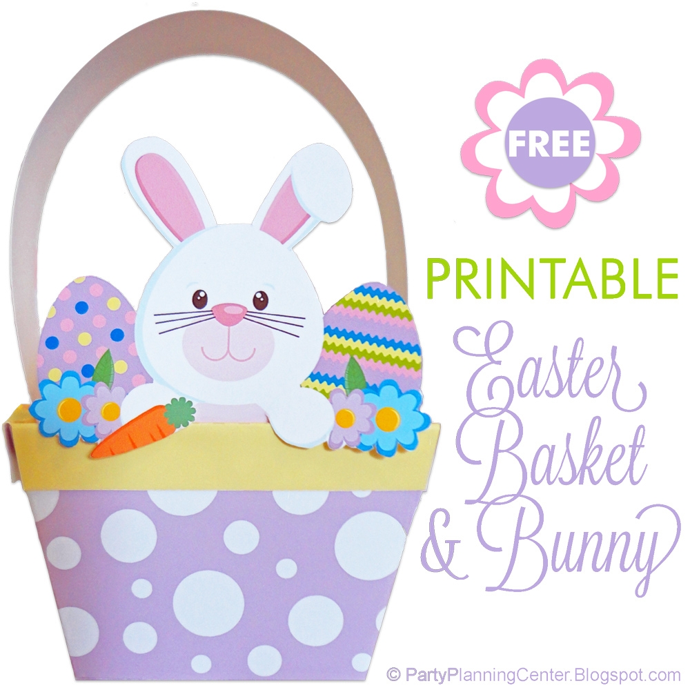 Party Planning FREE Printable Paper Easter Baskets And Egg Toppers